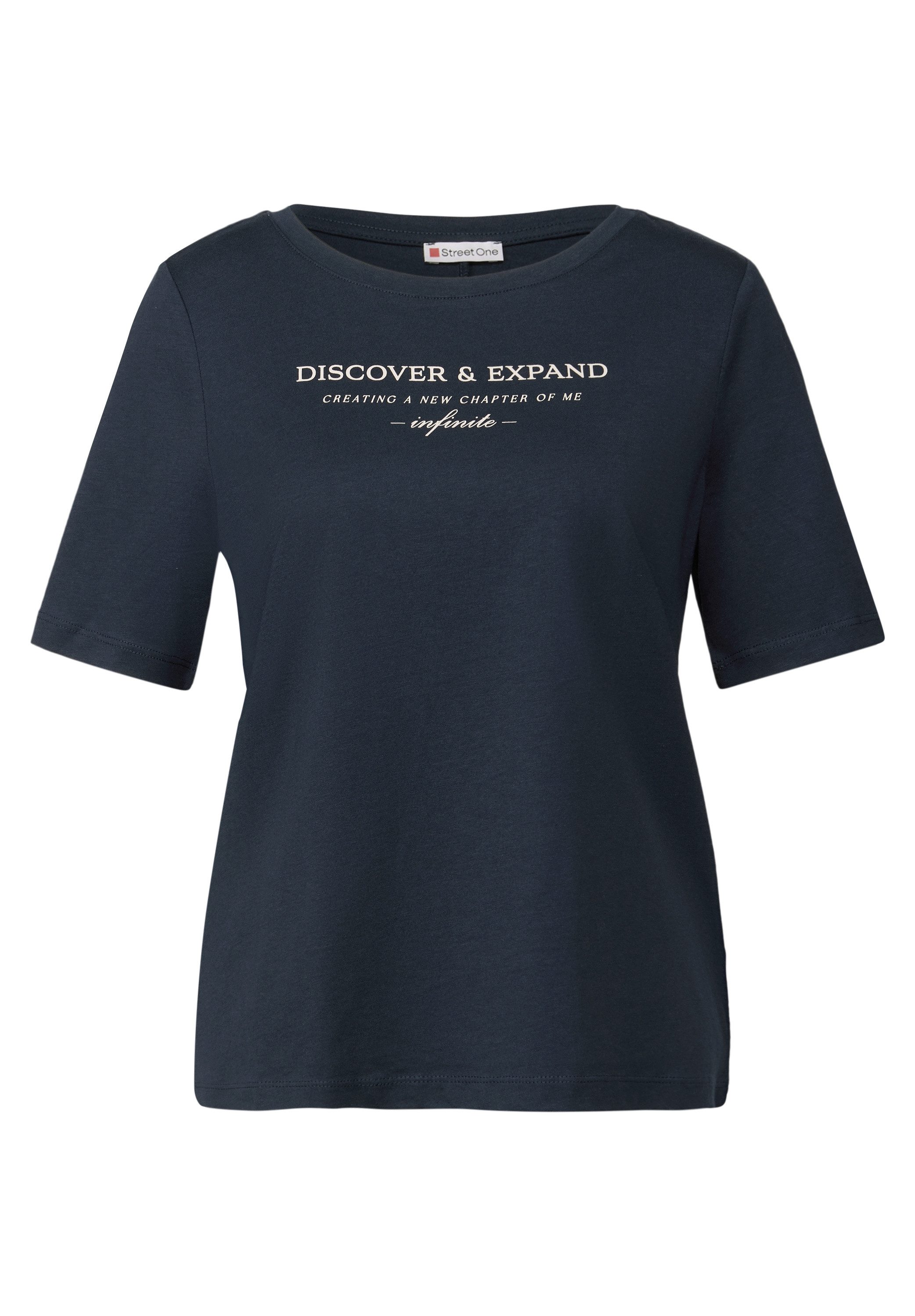 STREET ONE T-shirt met belettering