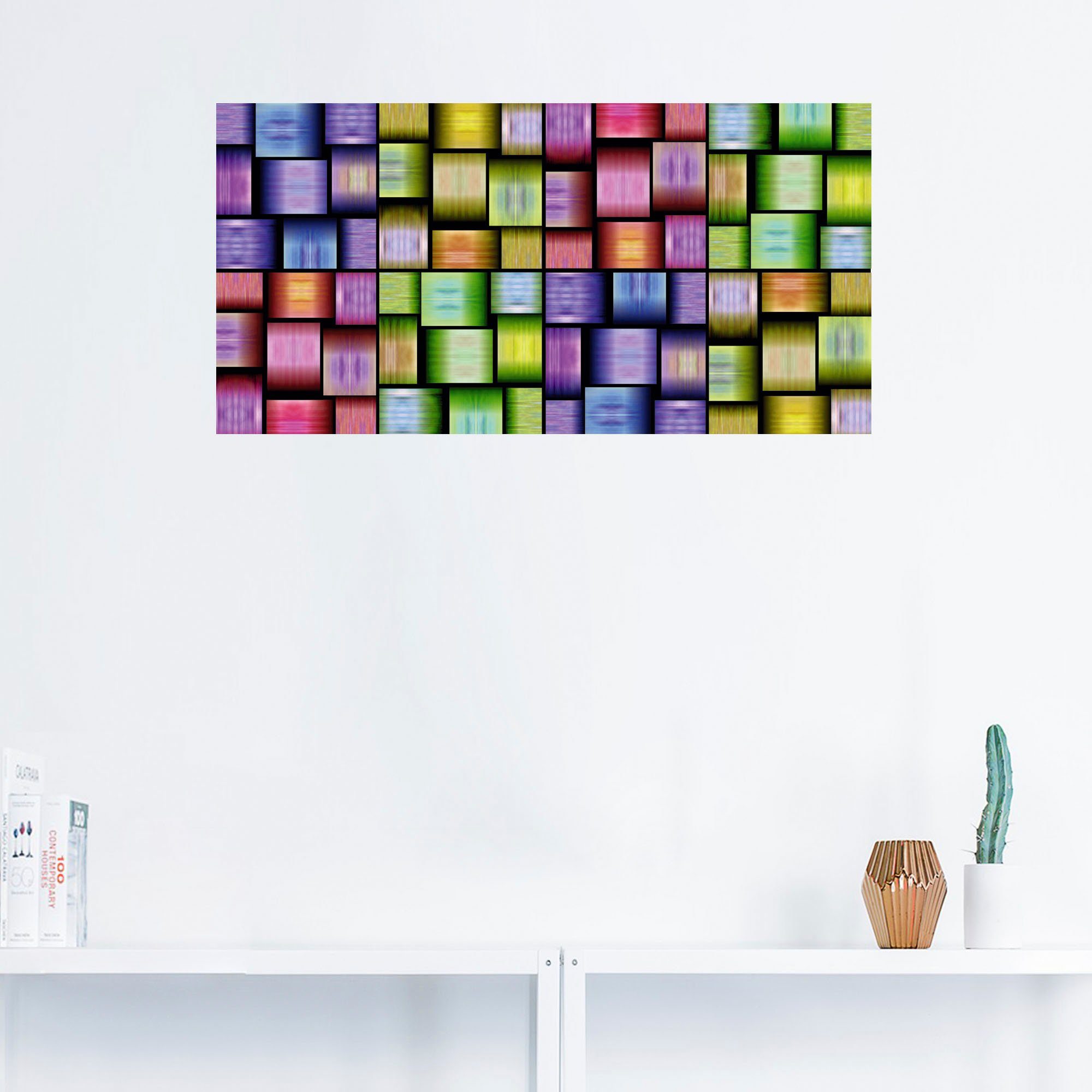Artland Artprint op linnen Veelkleurige motieven gespannen op een spieraam