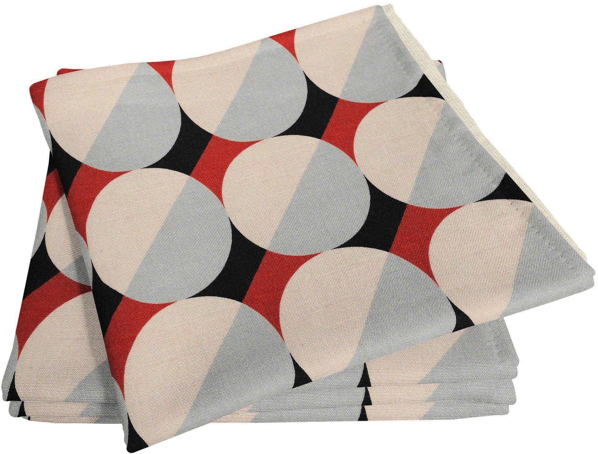 Adam Stoffen servet CIRCLES GOTS organic, gecertificeerd door CERES 0242 Made in Germany (4 stuks)