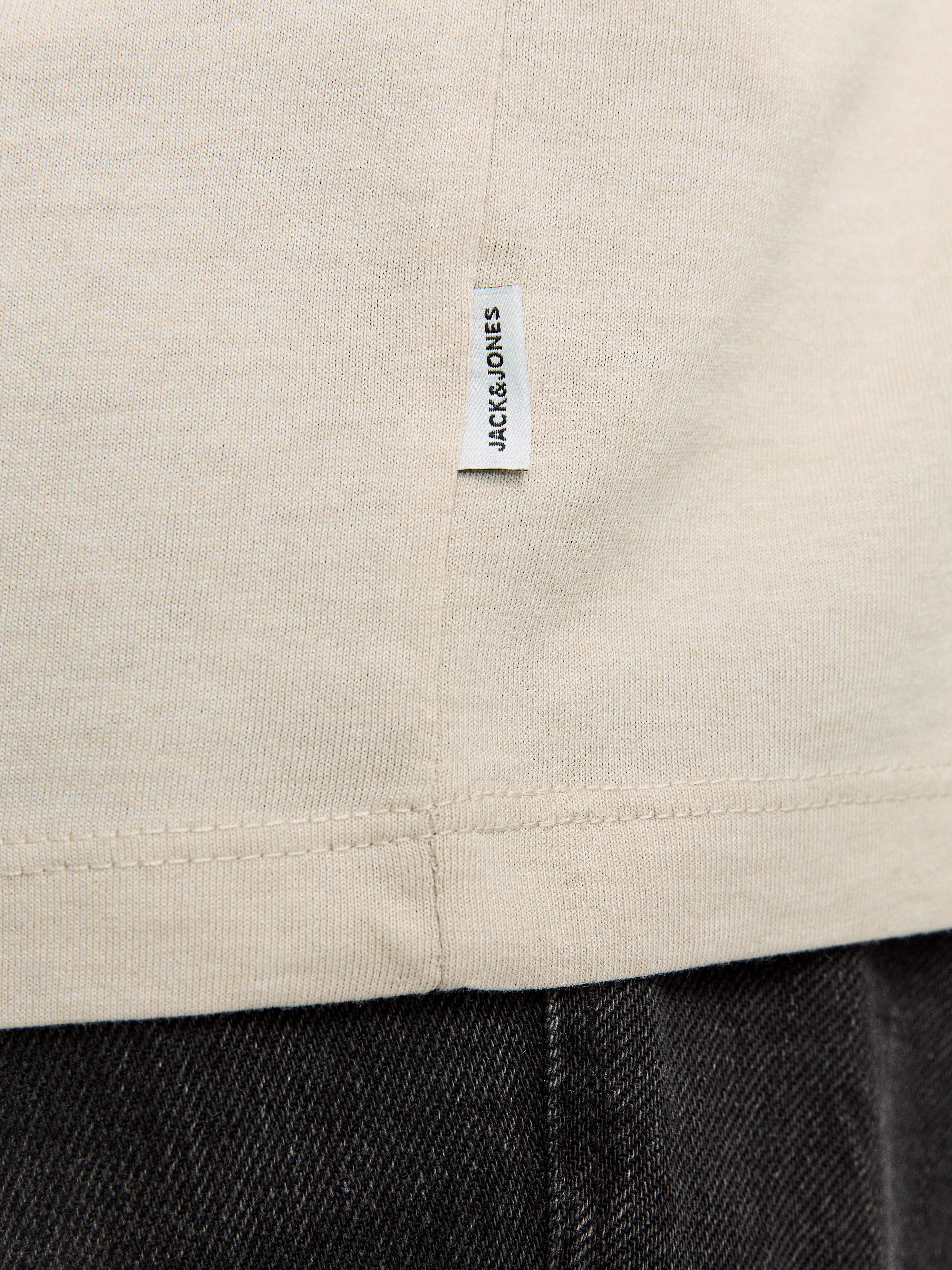 Jack & Jones PlusSize Shirt met ronde hals JJEORGANIC MEL TEE SS O-NECK NOOS PLS