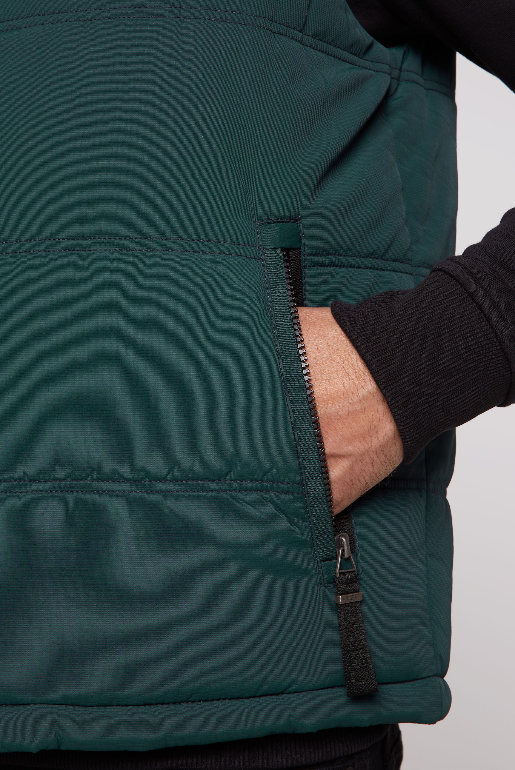 CAMP DAVID Bodywarmer met afneembare sweatcapuchon