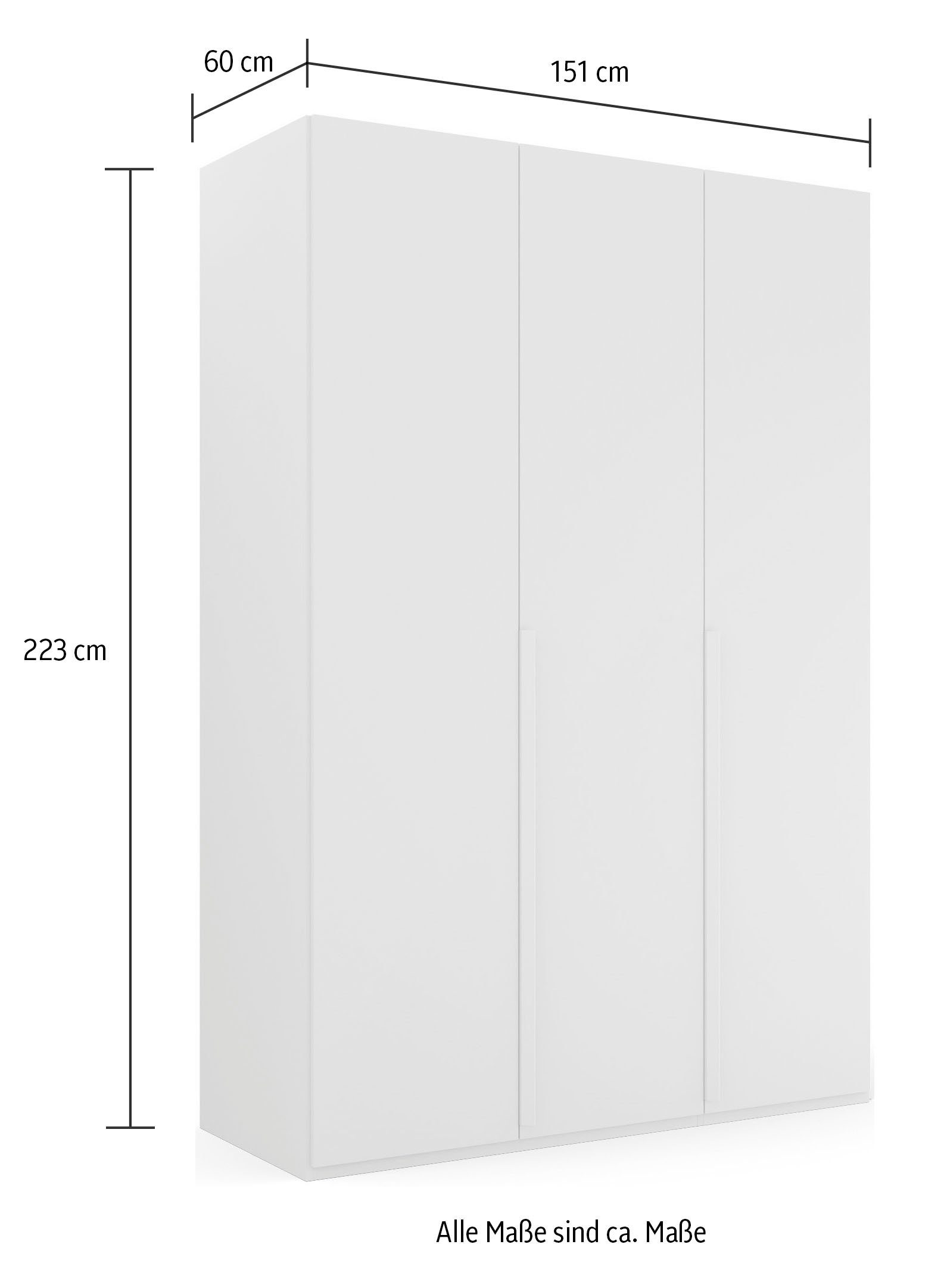 rauch Draaideurkast Kledingkast kast garderobe linnenkast PURISMA in eenvoudige