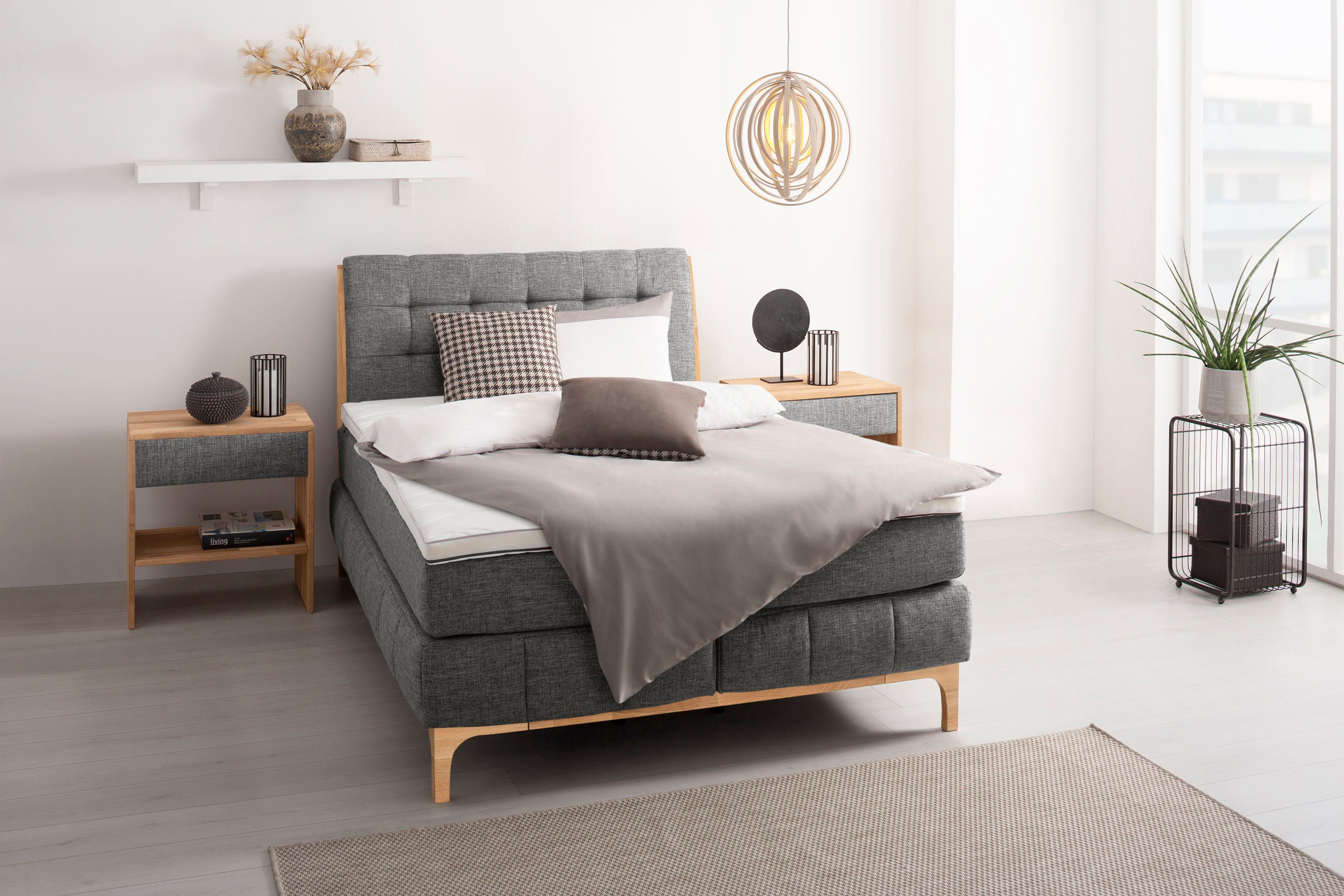OTTO products Boxspring Jelle gecertificeerde, gerecyclede overtrekstoffen, verschillende uitvoeringen (5-delig)