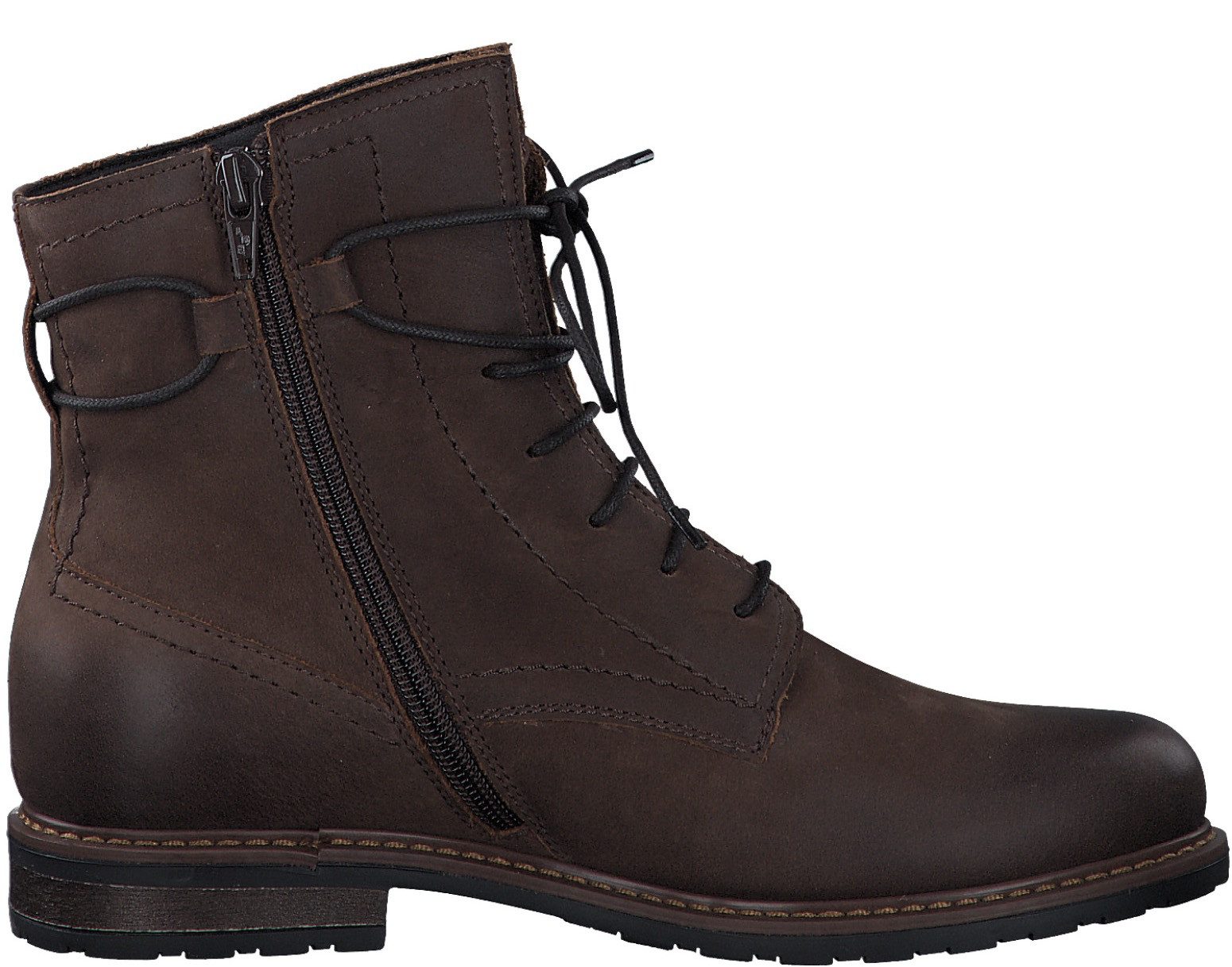 Tamaris Veterlaarsjes Blokhak, veterschoenen met rits voor een gemakkelijke instap