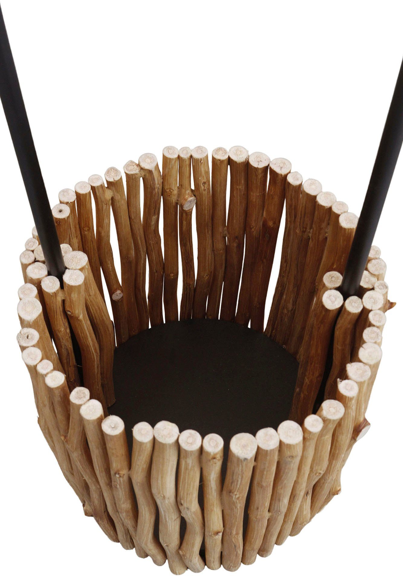 SalesFever Staande lamp Branches handgemaakt, met plantenmand (1 stuk)