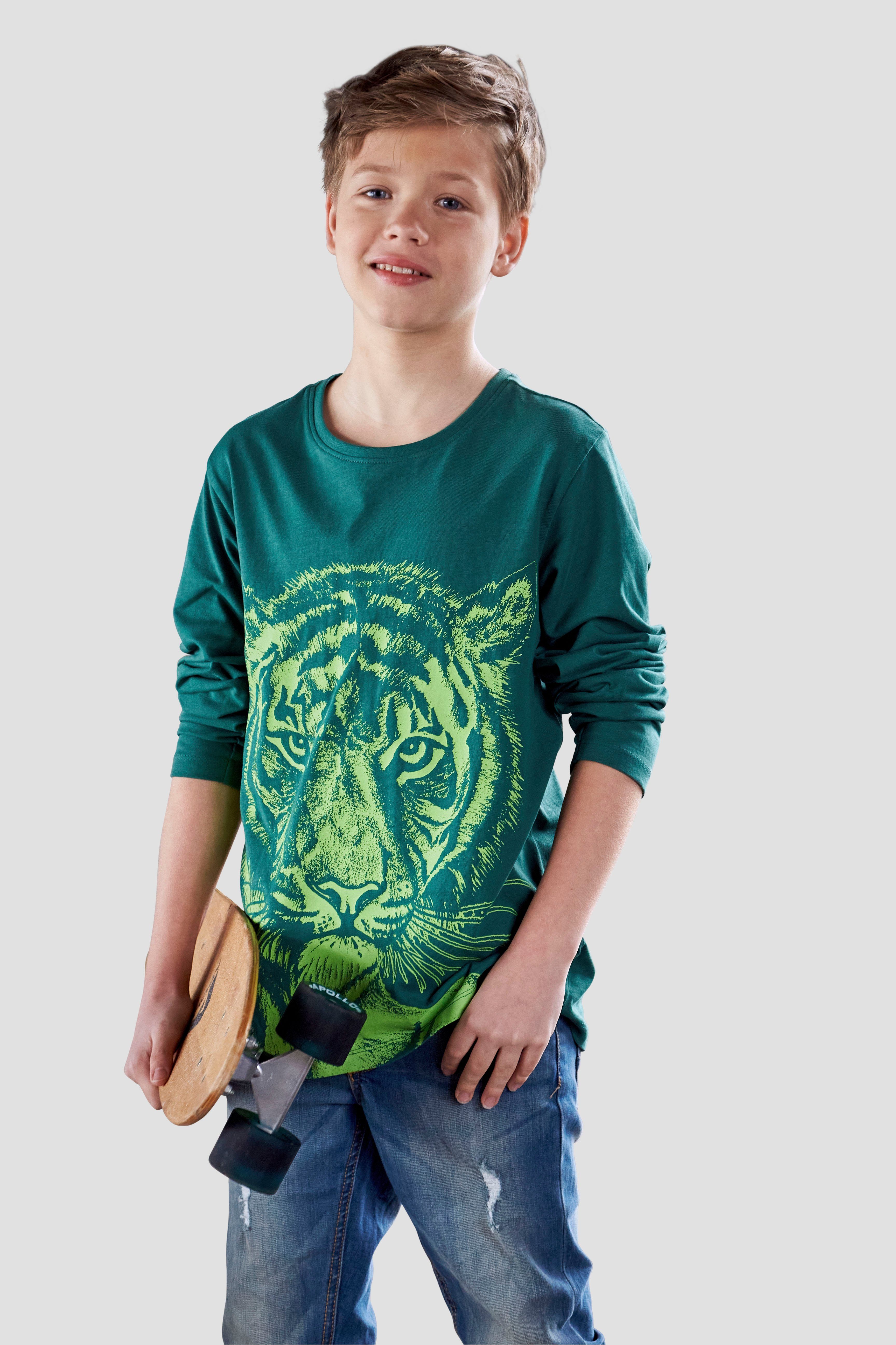 Gevangenisstraf Eervol efficiënt KIDSWORLD Shirt met lange mouwen NEON TIGER in de online winkel | OTTO