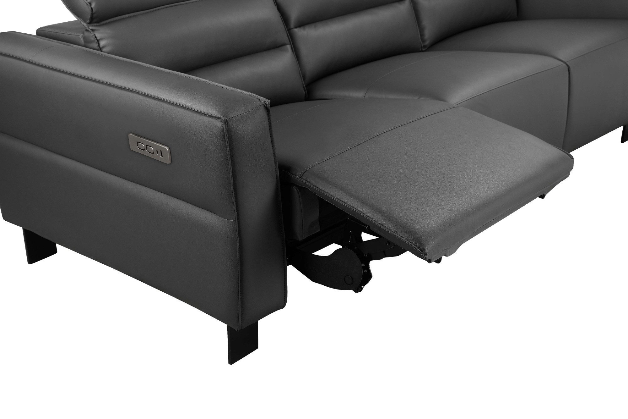 Places of Style 3-zitsbank Carpari, 224 cm, handmatige of elektrische relaxfunctie in 2 zitplaatsen