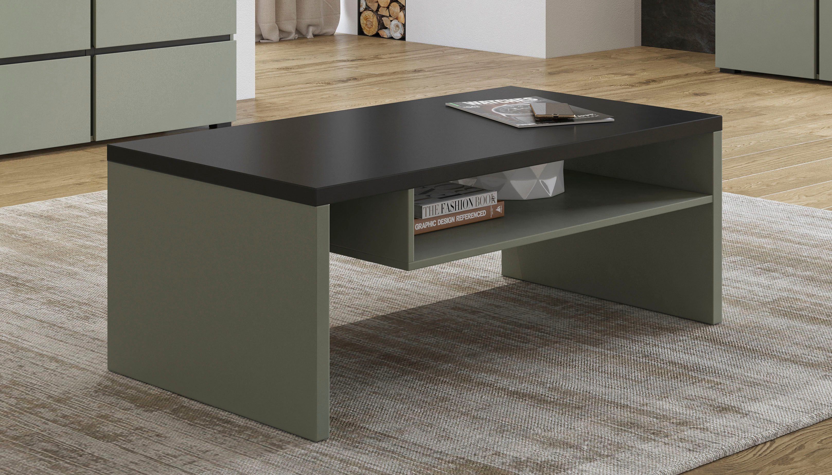 INOSIGN Salontafel Cross, Breedte 120 cm, moderne salontafel voor woonkamer