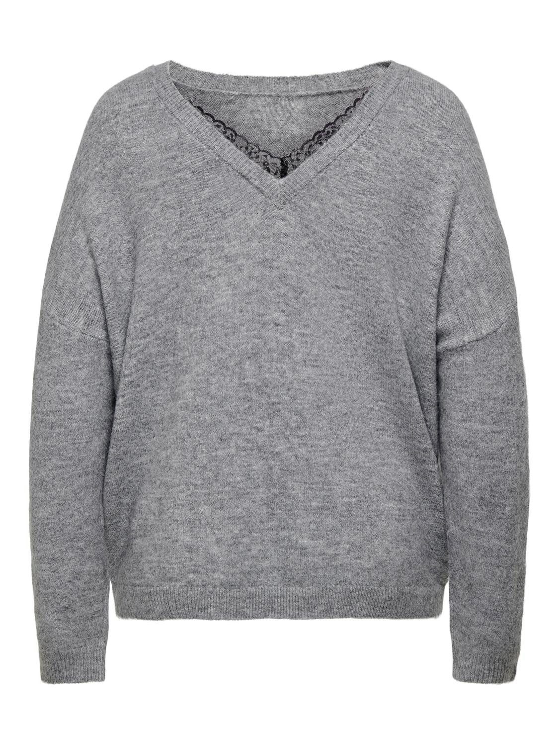 ONLY CARMAKOMA Gebreide trui CARMANIFESTA LS REVERS.PULLOVER KNT BF