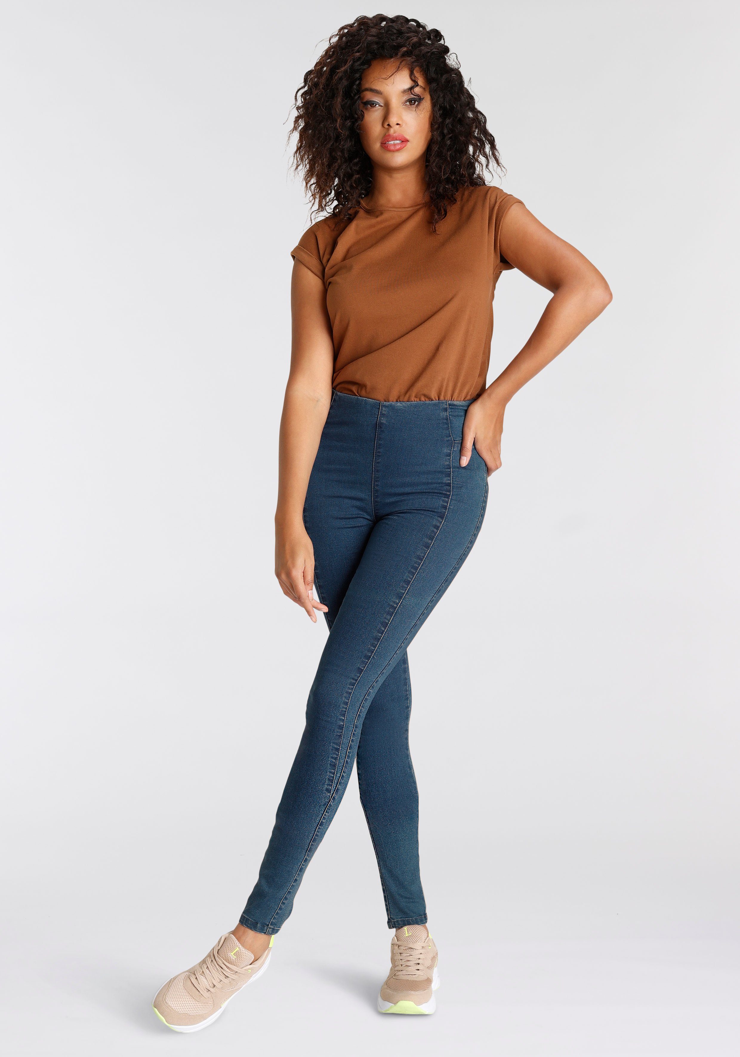Arizona Jeggings extra-strak gesneden pasvorm, hoge taille