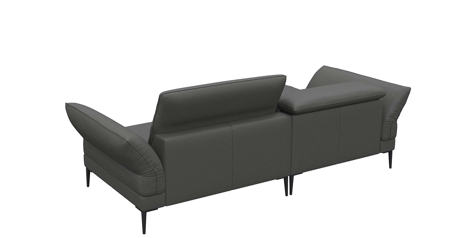 FLEXLUX Hoekbank Salino, functionele bank met recamiere, relaxbank, hoekbank Bank met arm- en hoofdeinde verstellingen, koudschuim & staalgolven