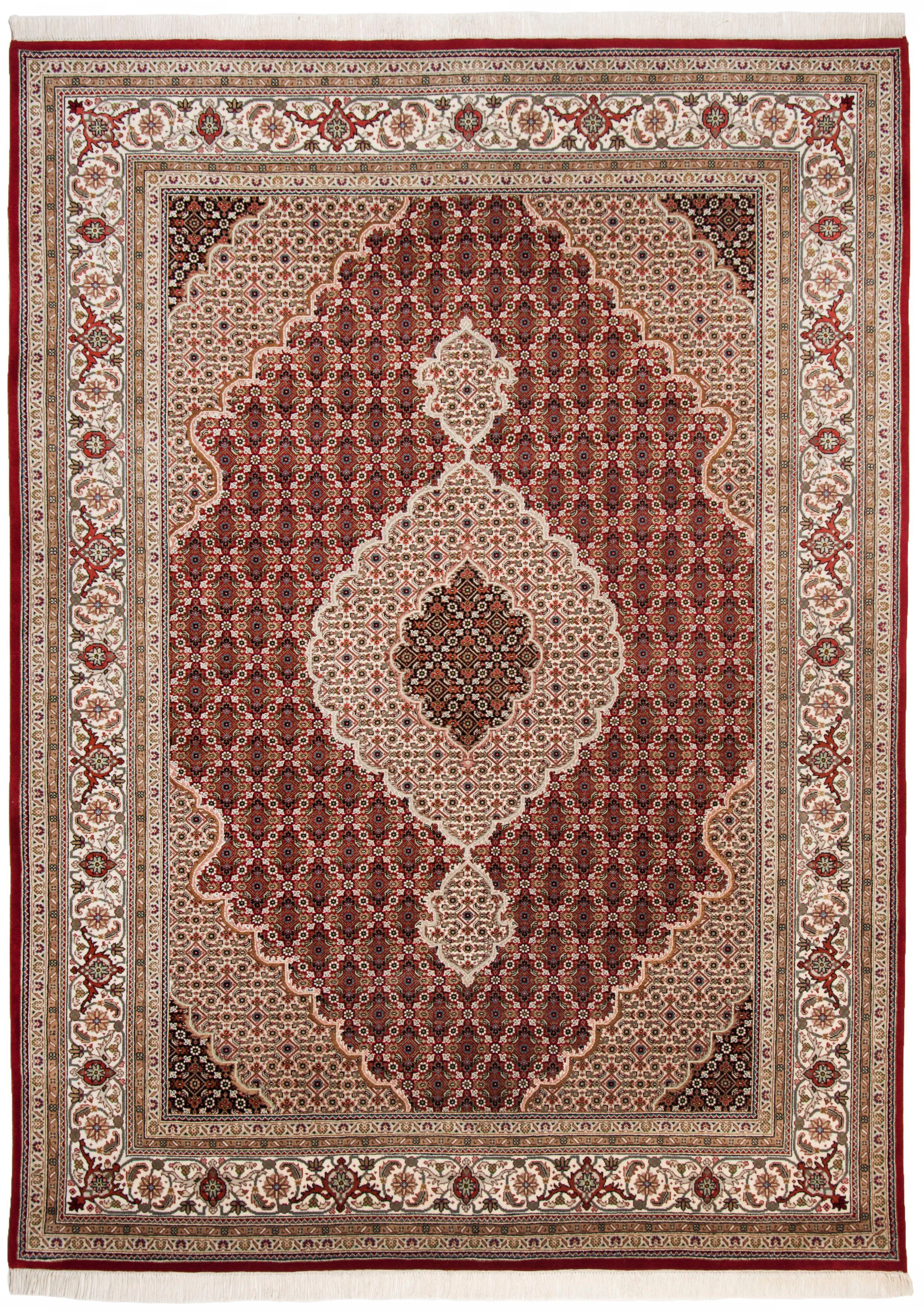 THEKO Oosters tapijt Mahi Tabriz met de hand geknoopt, materiaal: 80% wol, 20% zijde, met franje