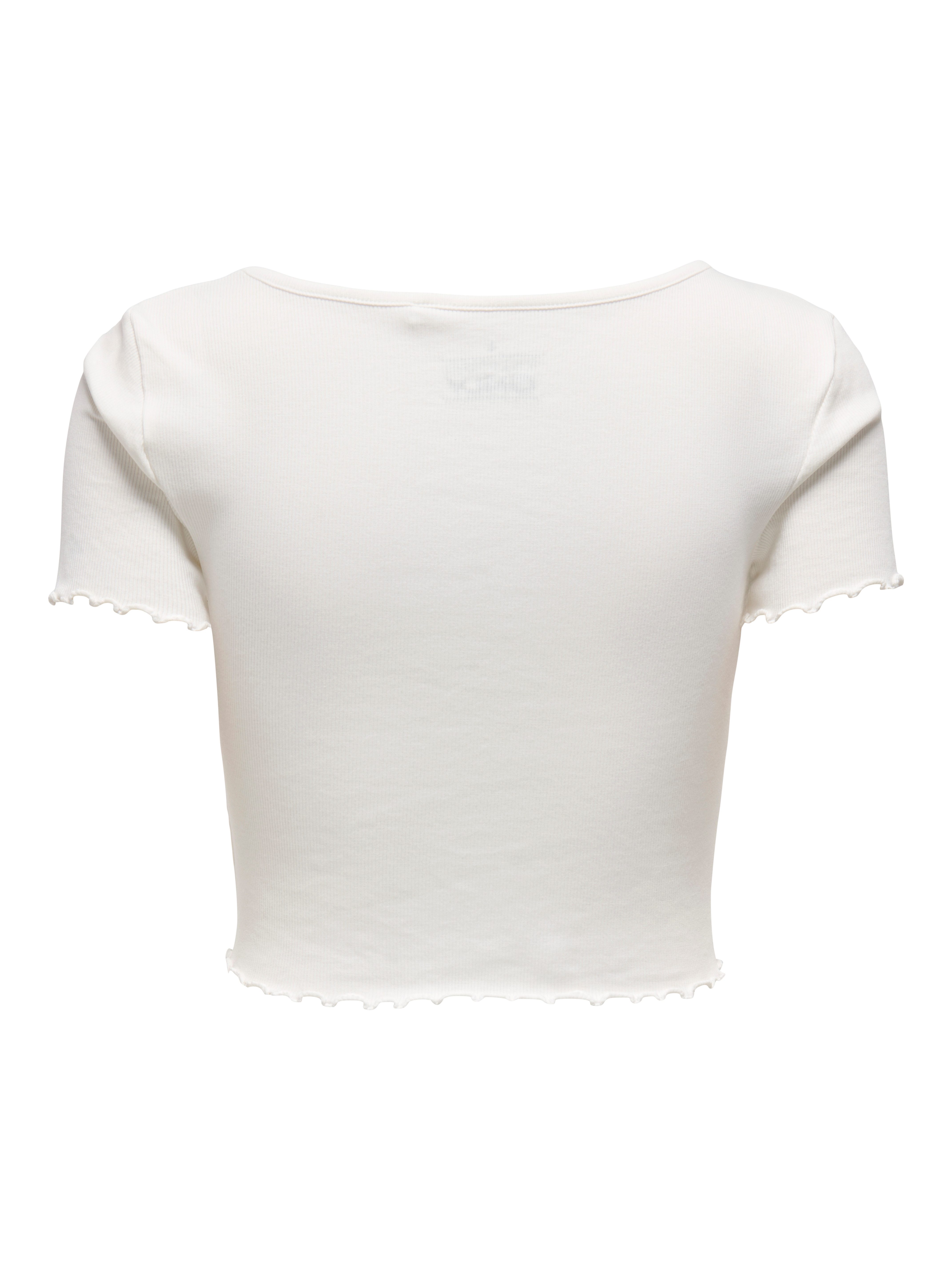 Only Shirt met korte mouwen ONLBETTY S/S V-NECK TOP CC JRS