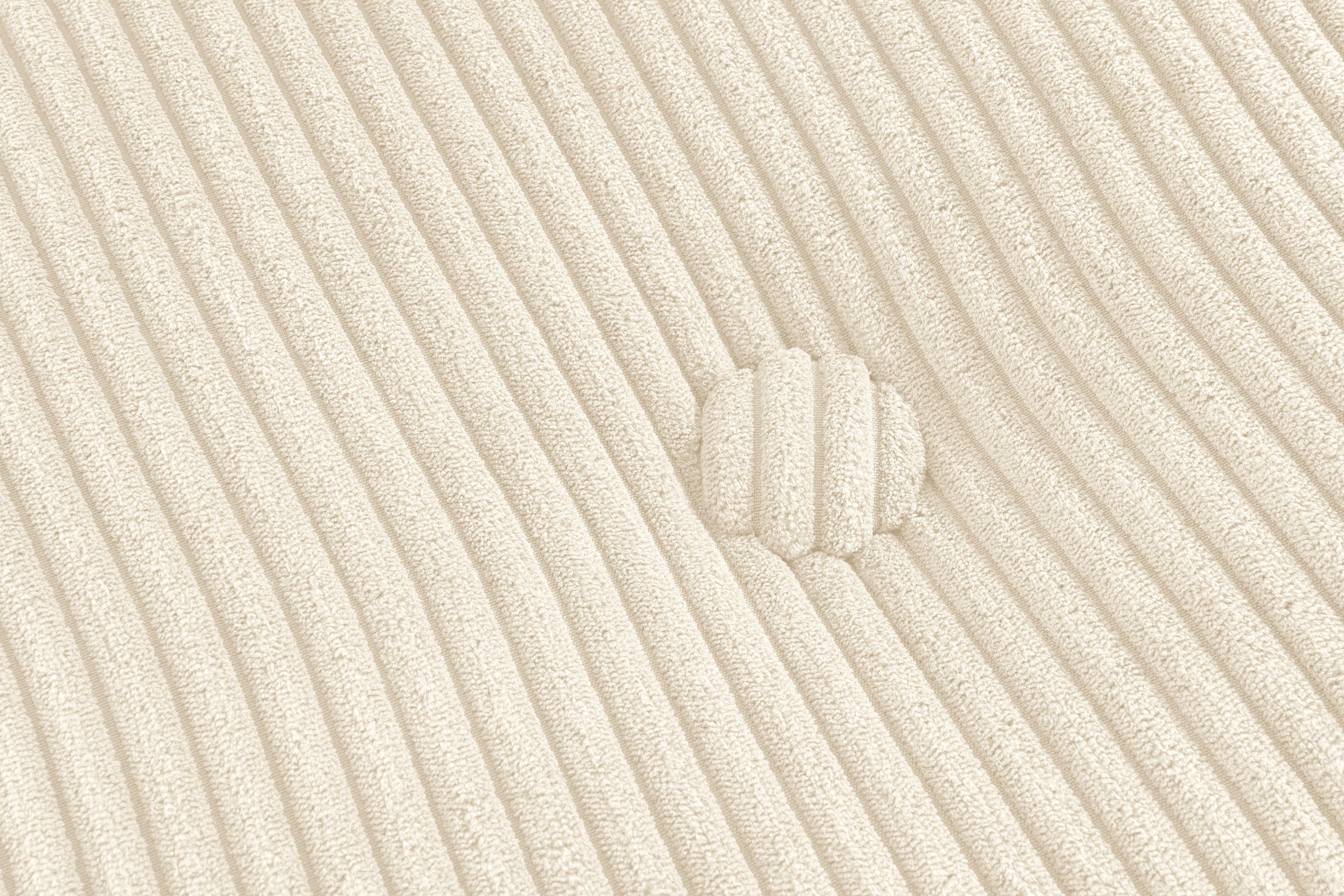 INOSIGN Fauteuil Pia Loungestoel van corduroy, in 2 maten, poef-functie.