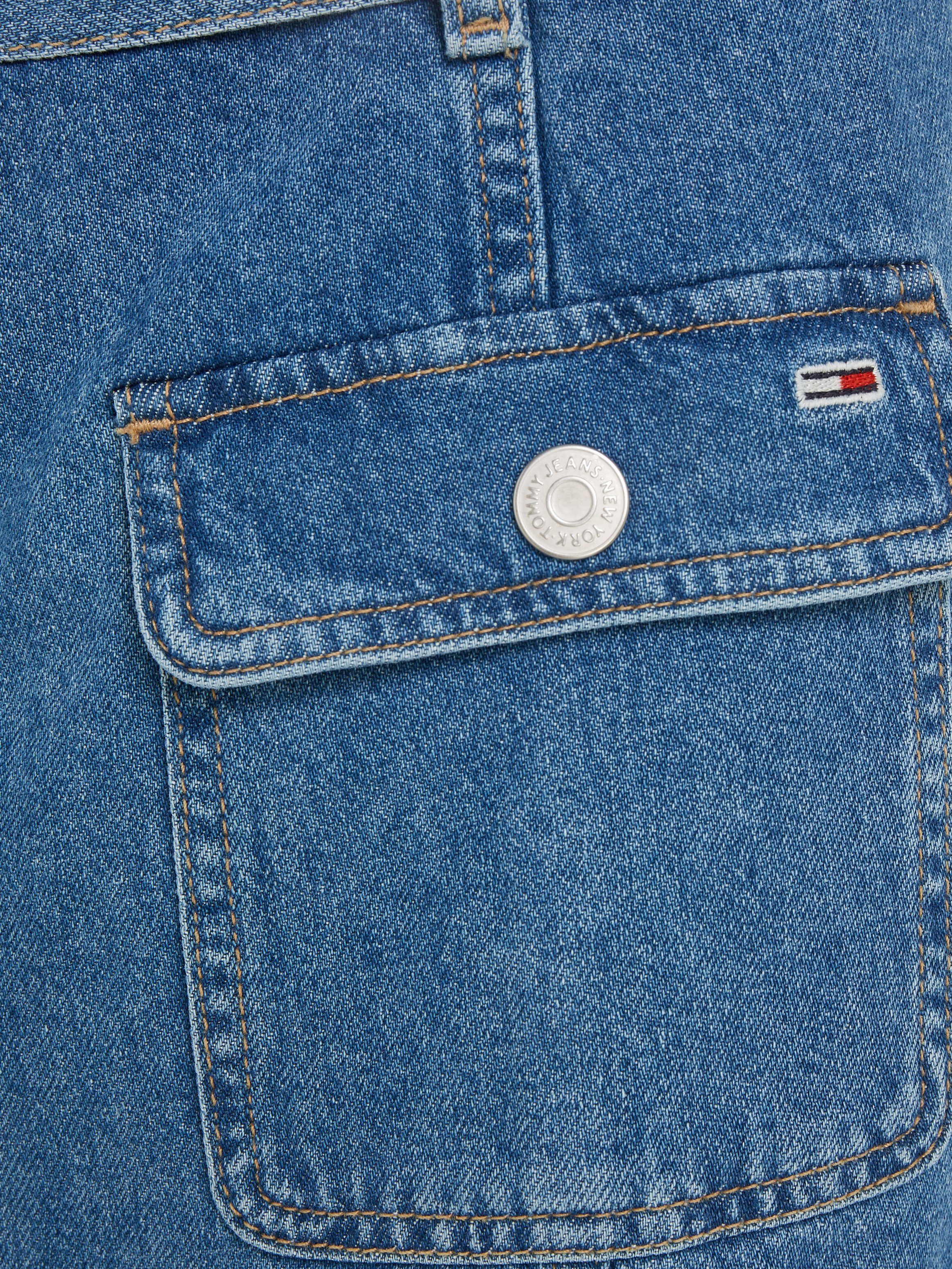TOMMY Jeans rok BELTED ZIPPER SKIRT BH7036