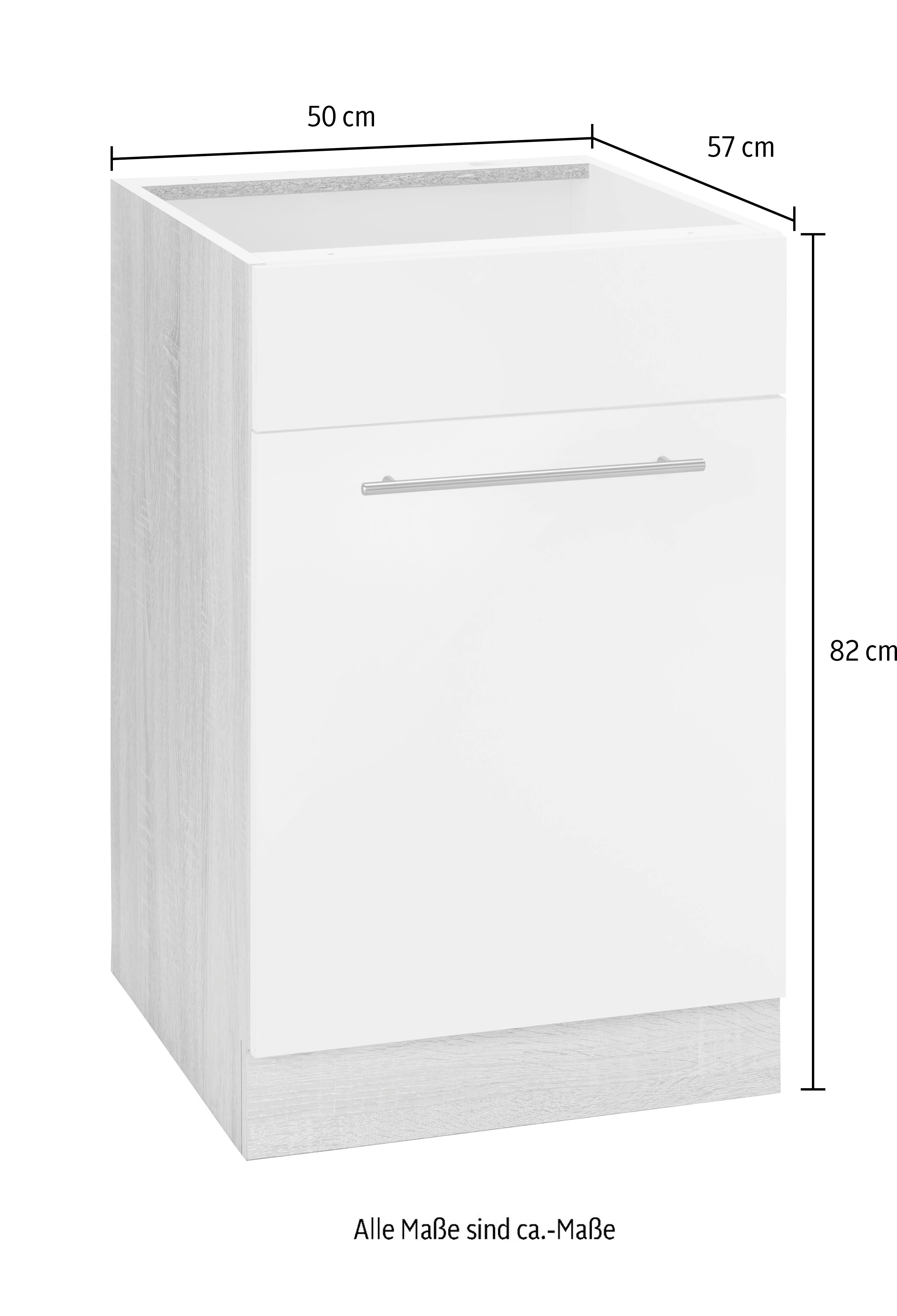 wiho Küchen Gootsteenkast Flexi2 Breedte 50 cm