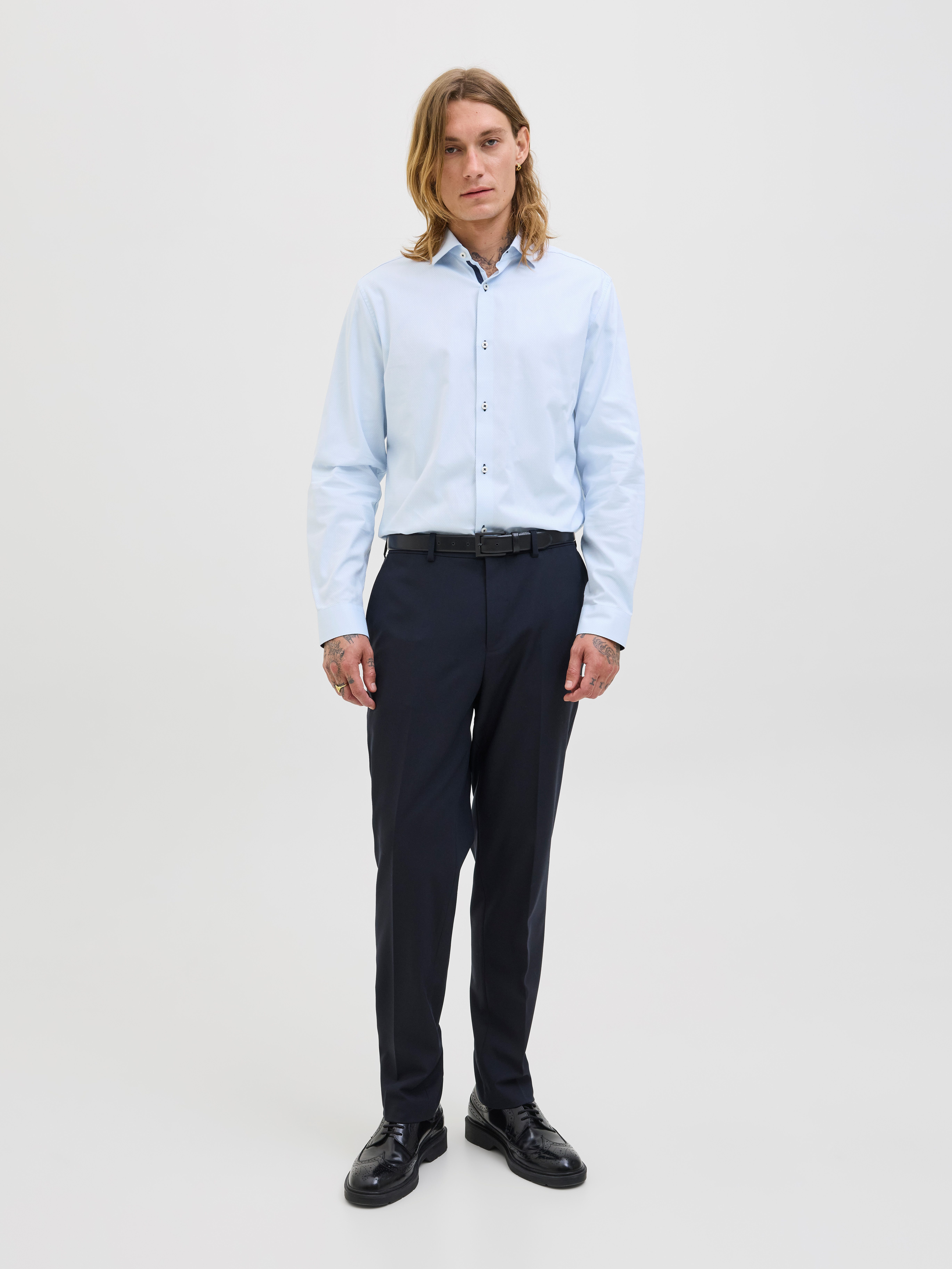 Jack & Jones Overhemd met lange mouwen JPRBLAPARKER DETAIL L/S SHIRT NOOS