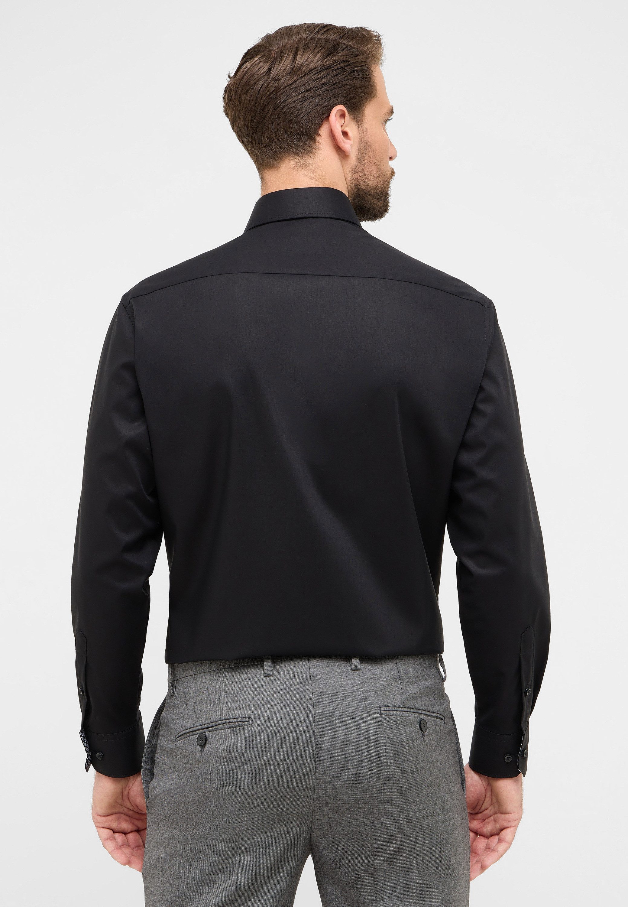 Eterna Overhemd met lange mouwen Comfort fit NON IRON (strijkvrij)