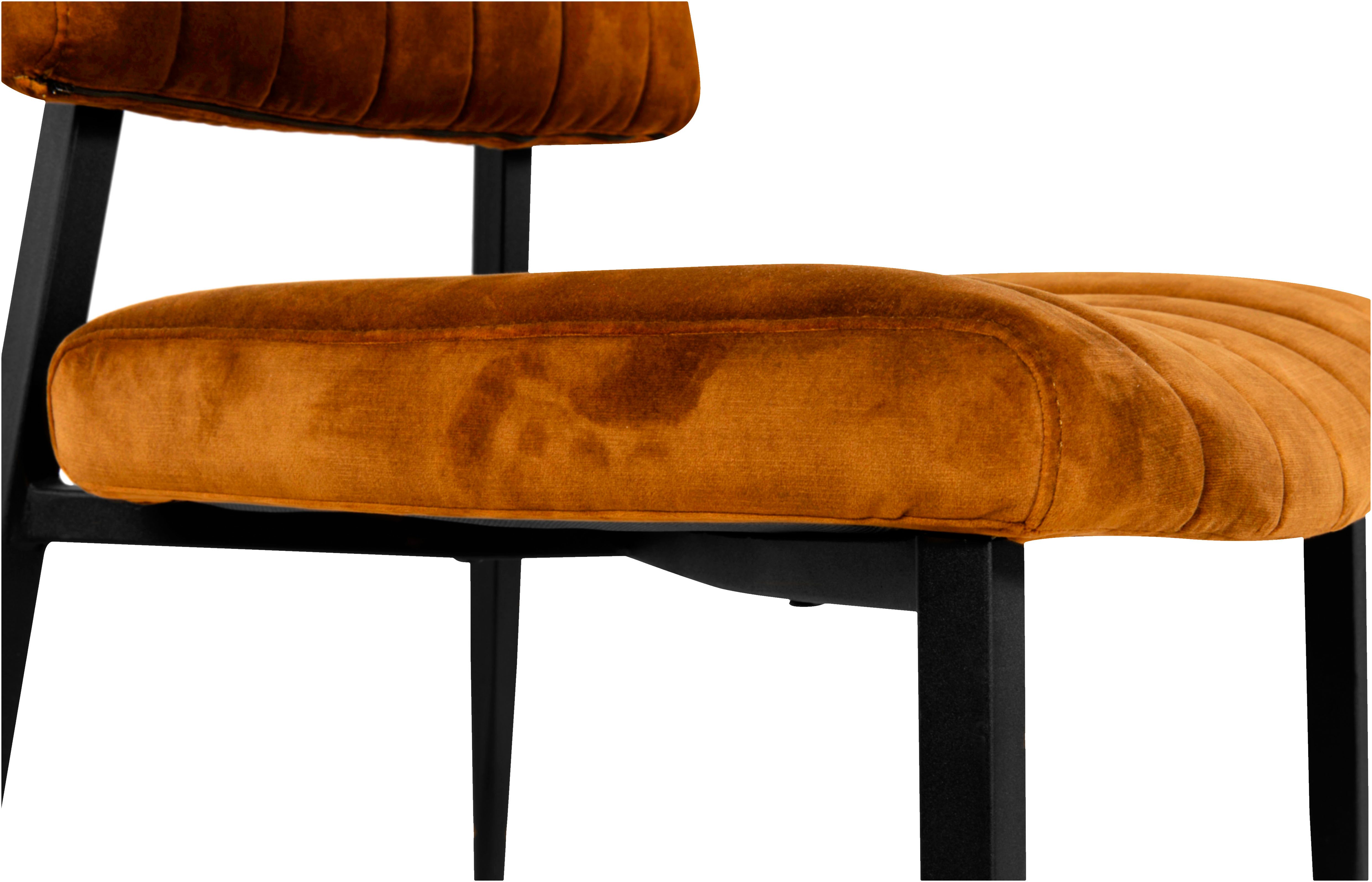 OMG Design Eetkamerstoel Ivan onderhoudsvriendelijk velvet bekleding, keukenstoel (set)