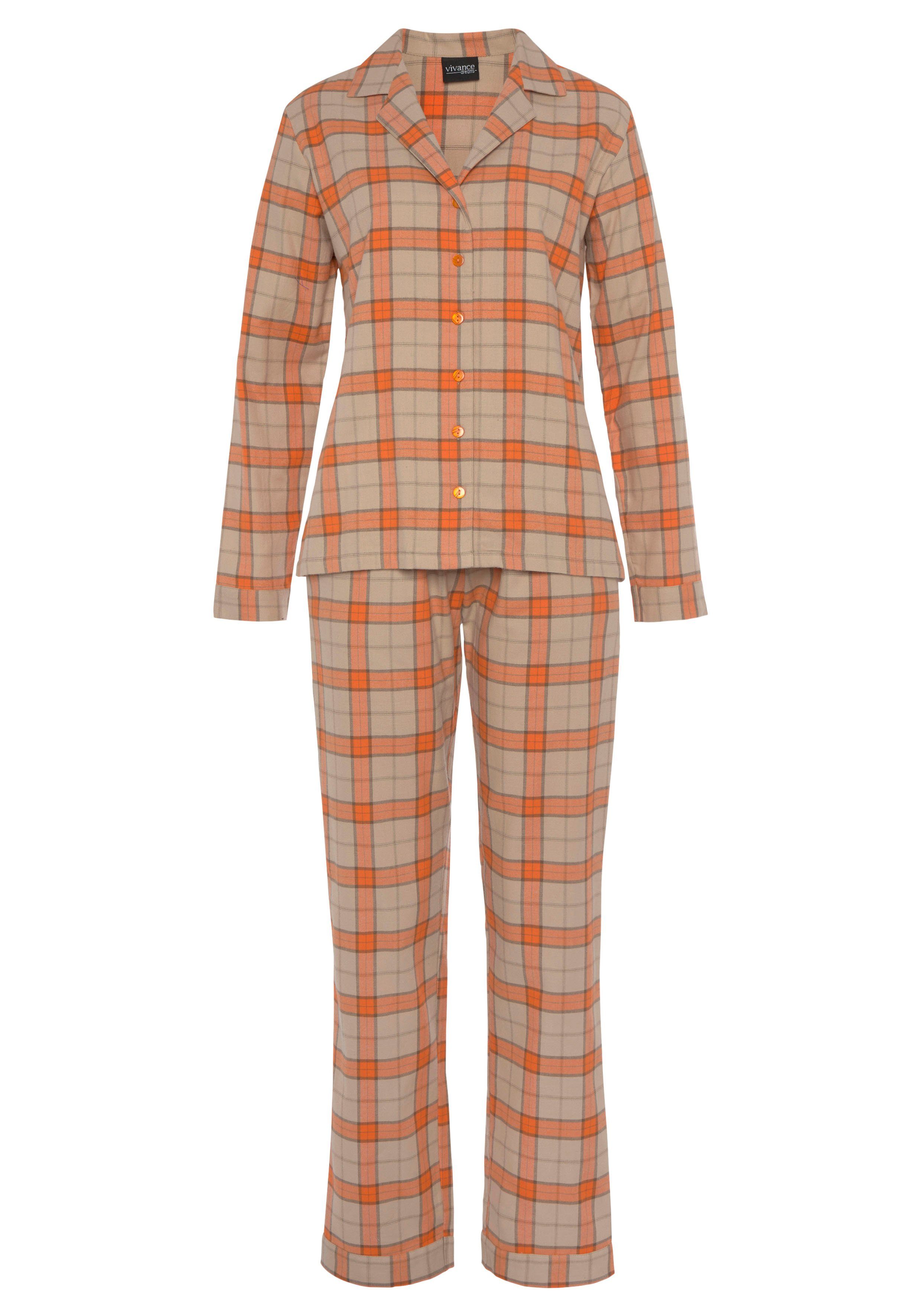 Vivance Dreams Pyjama van knuffelzacht flanel (2-delig)