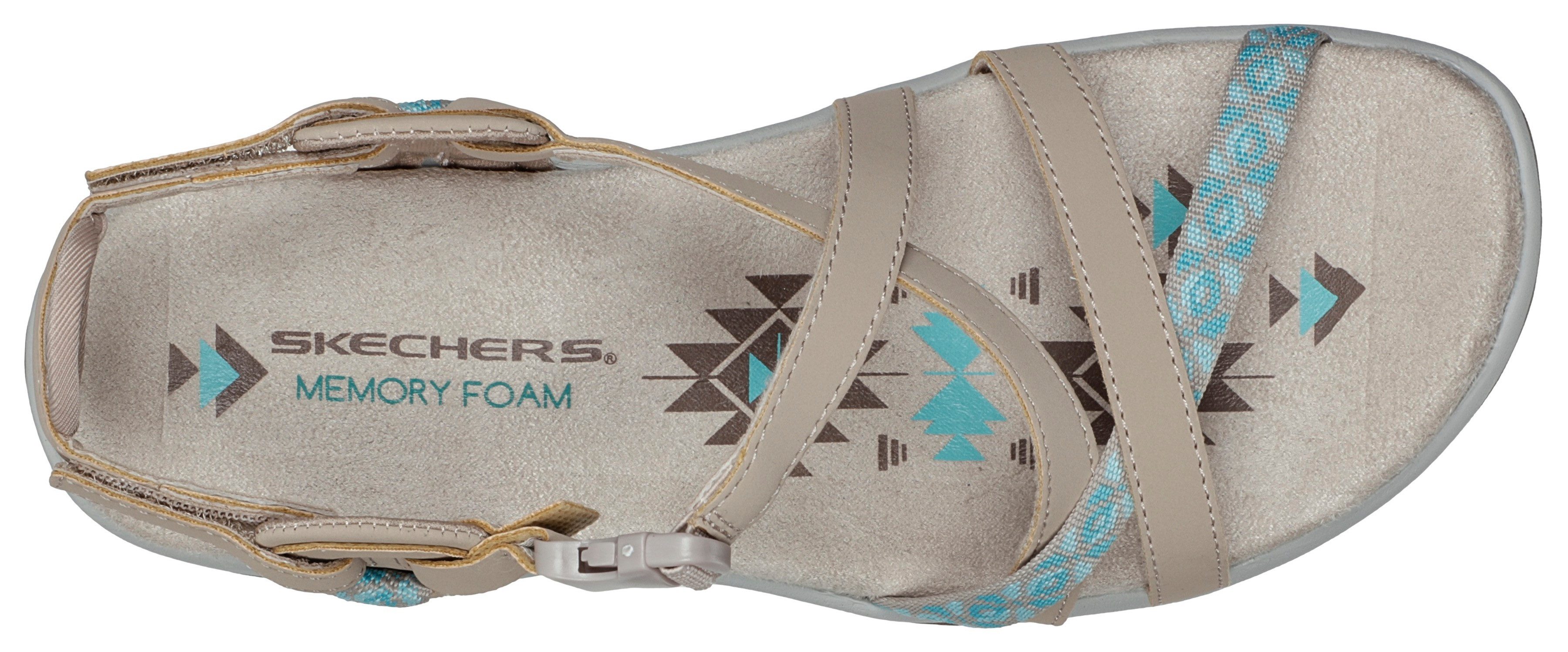 Skechers Sandalen RAGGAE-SLIM Trekking sandaal, outdoorschoen, sandaal met clipsluiting