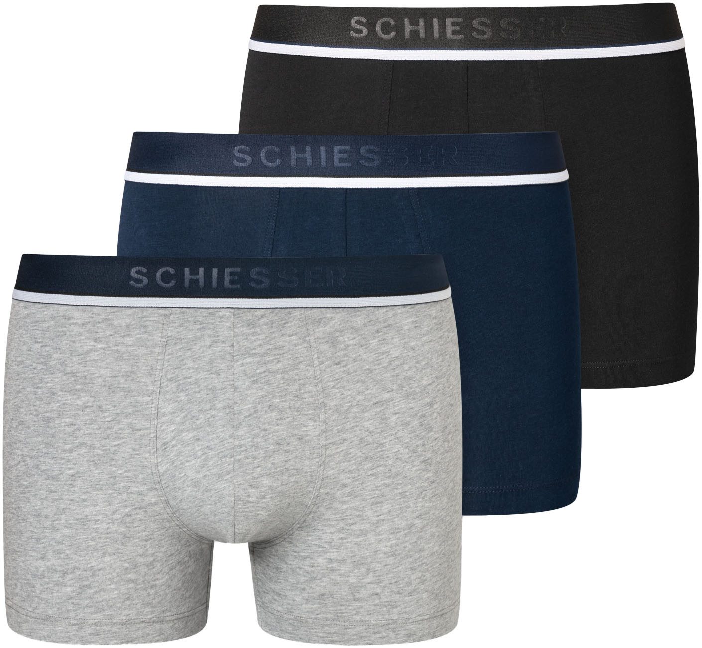 Schiesser Boxershorts 95-5 multi color 3-pack