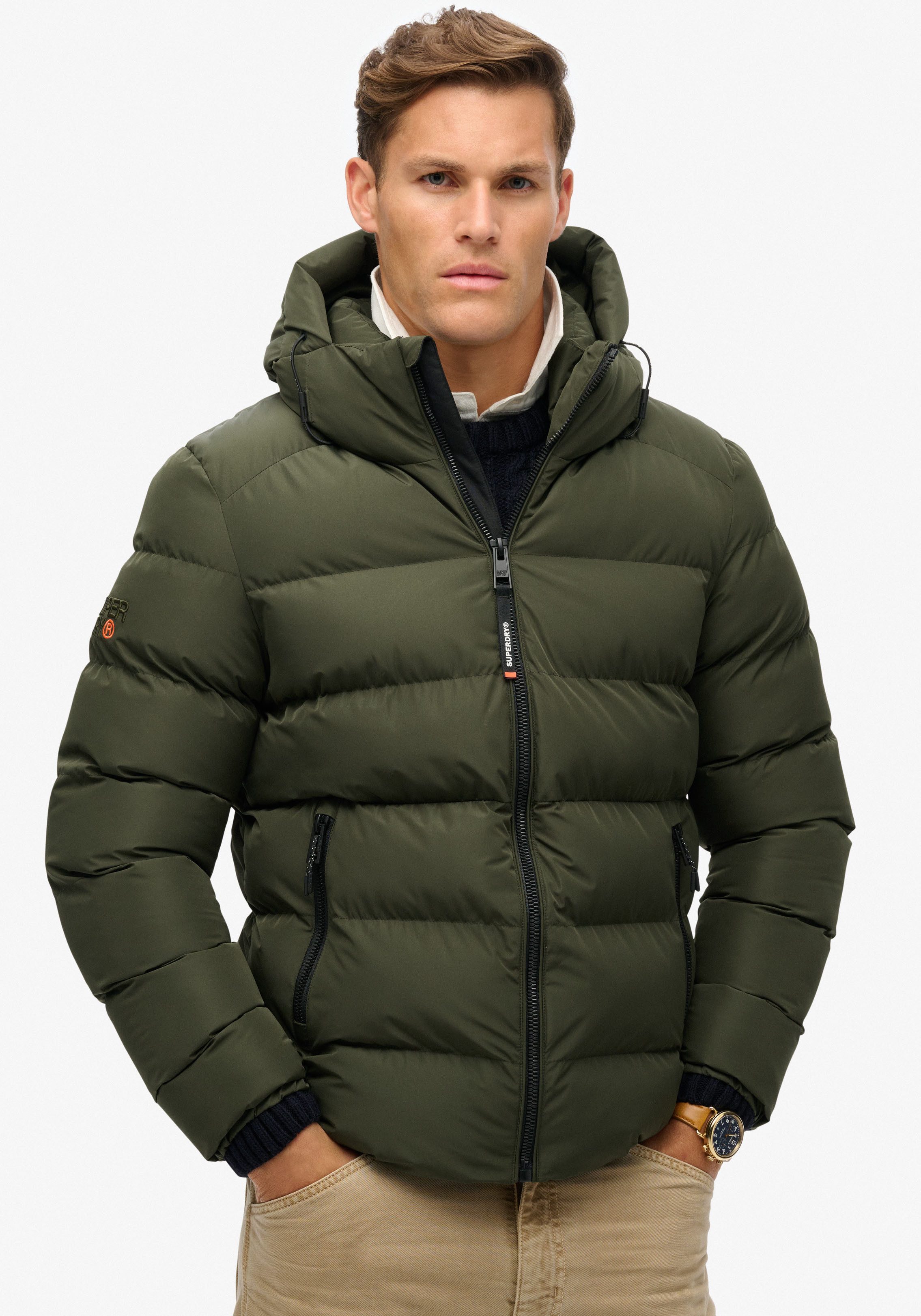 Superdry Gewatteerde jas HOODED SPORTS PUFFER JACKET