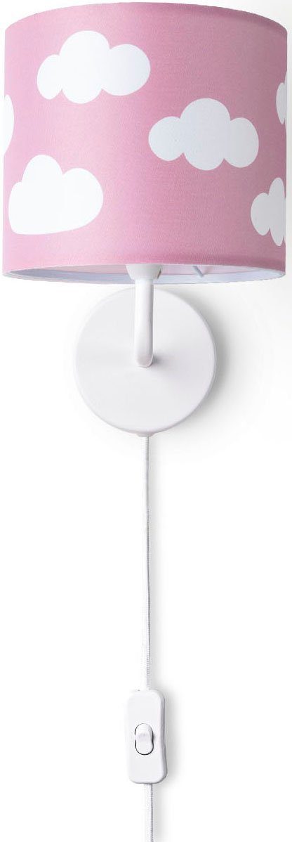Paco Home Wandlamp Luca Cosmo Kinderkamer wandlamp kind kinderlamp wolken hemel met stekker