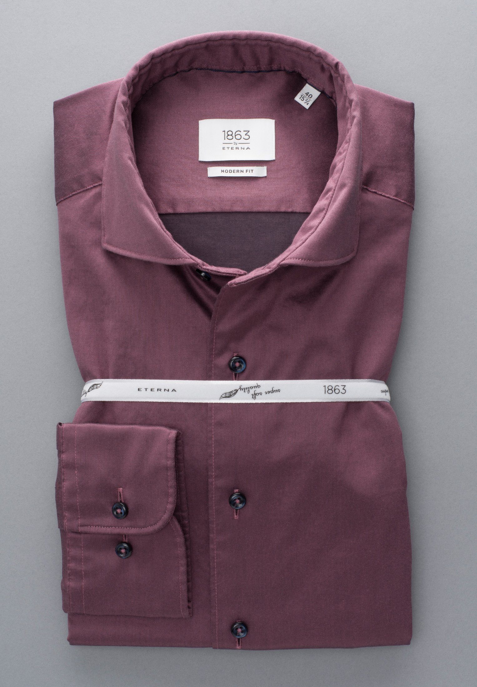 Eterna Overhemd met lange mouwen MODERN FIT EASY IRON (gemakkelijk te strijken)