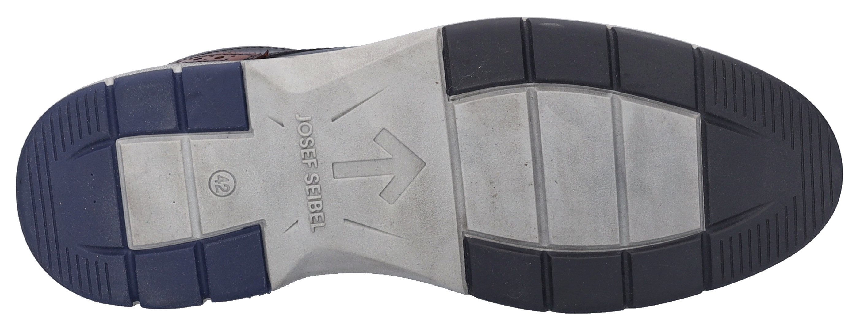 Josef Seibel Schoenen met perforatie Stuart 07 , brogue, businessschoen, anzugschuh met vleugelkappen