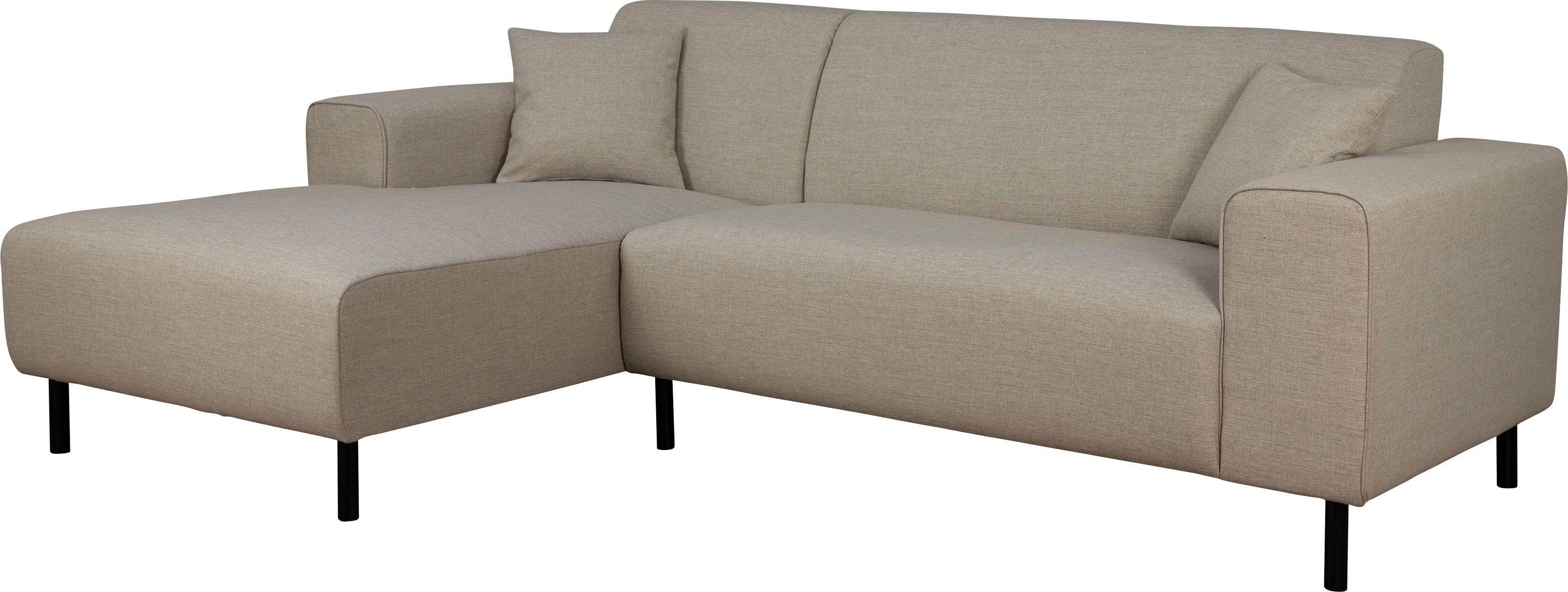Home affaire Hoekbank ARROS L-vorm met golfondersteuning, afmetingen B/D/H: 235/163/81 cm incl. sierkussens, met recamiere rechts/links bestelbaar, ook in cord