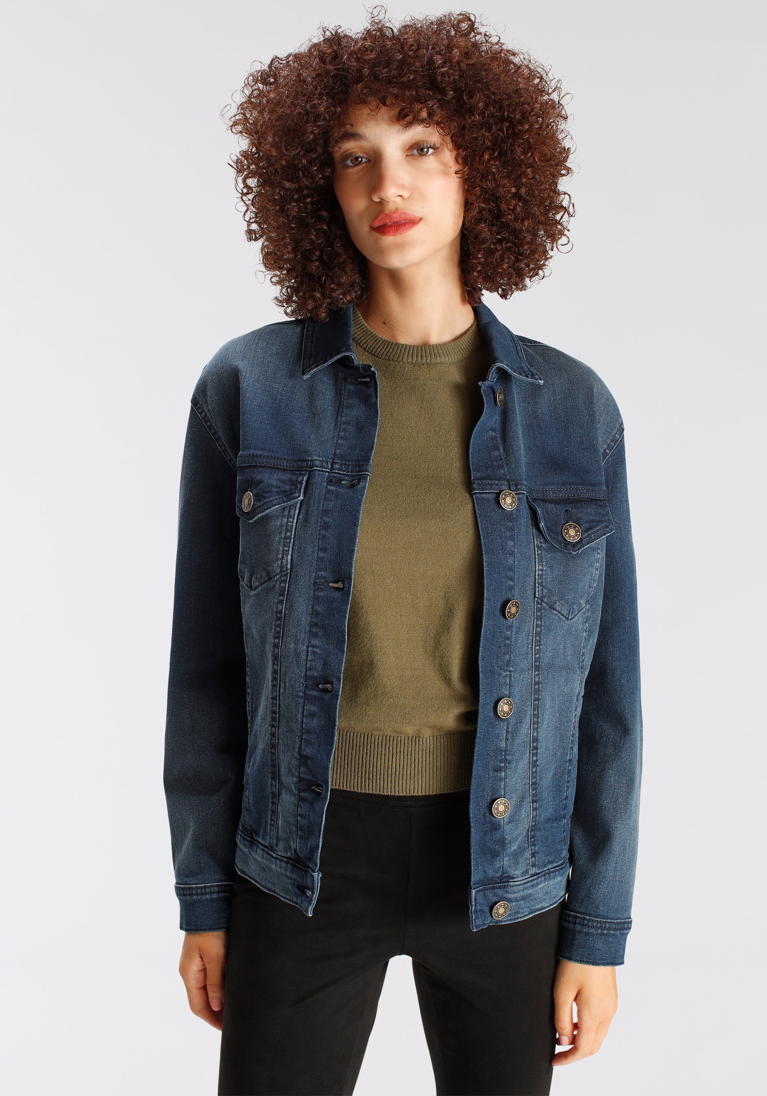 AJC Jeansjack in oversized-look