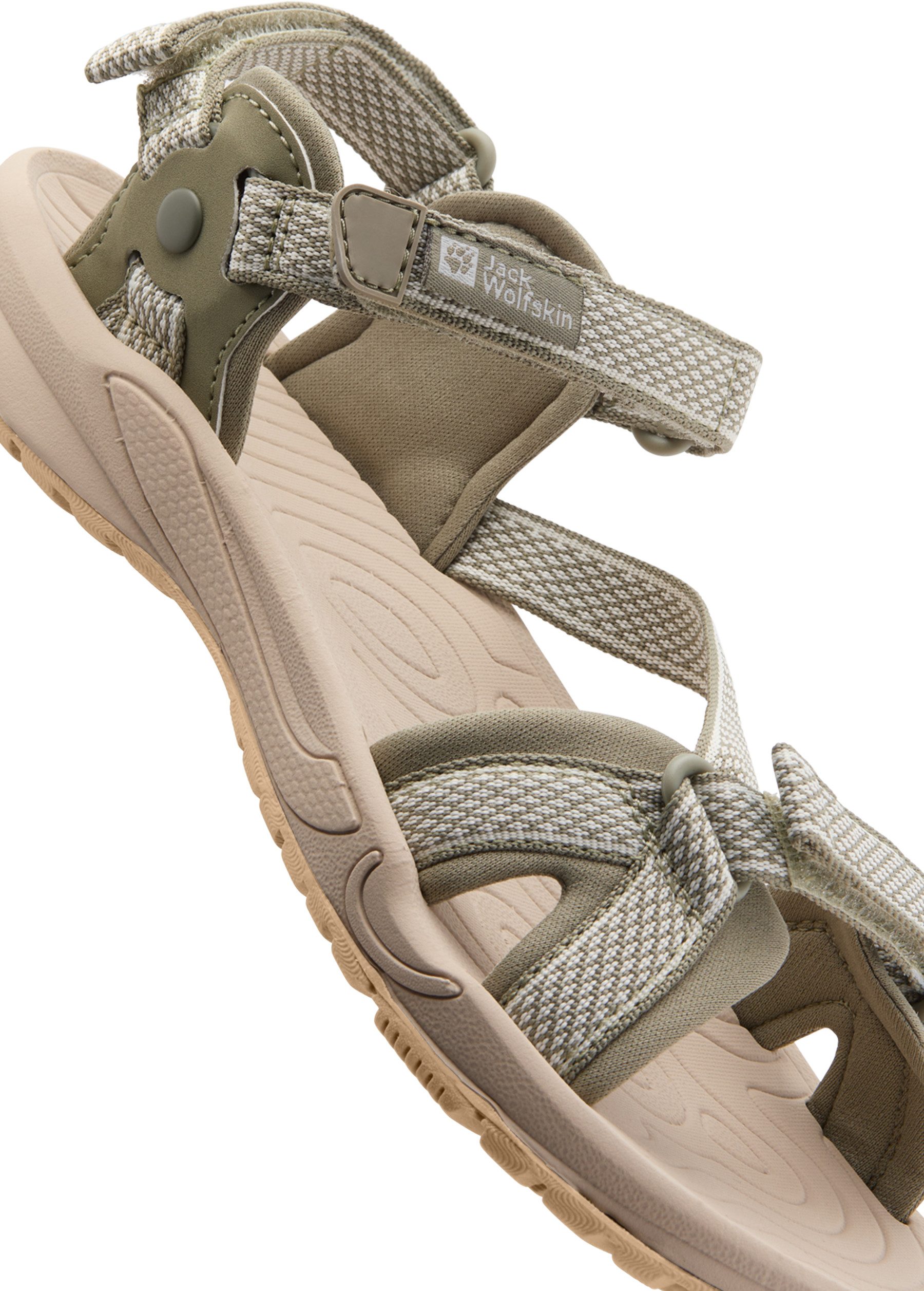 Jack Wolfskin Outdoorsandalen LAKEWOOD RIDE SANDAL W met klittenbandsluiting