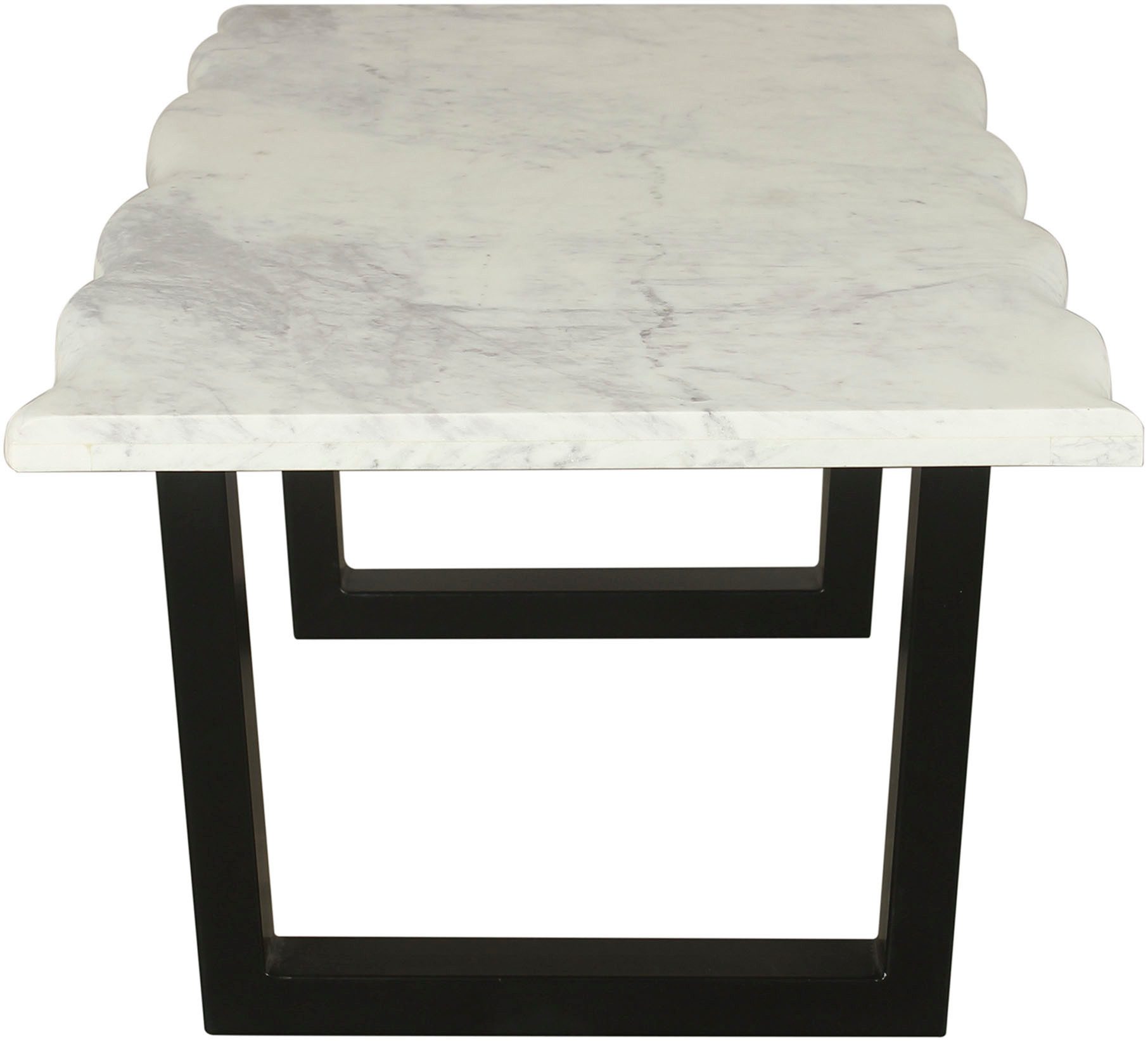 byLIVING Salontafel Stone uit echt wit marmer met natuurlijke golfrand, 115x60cm (1 stuk)