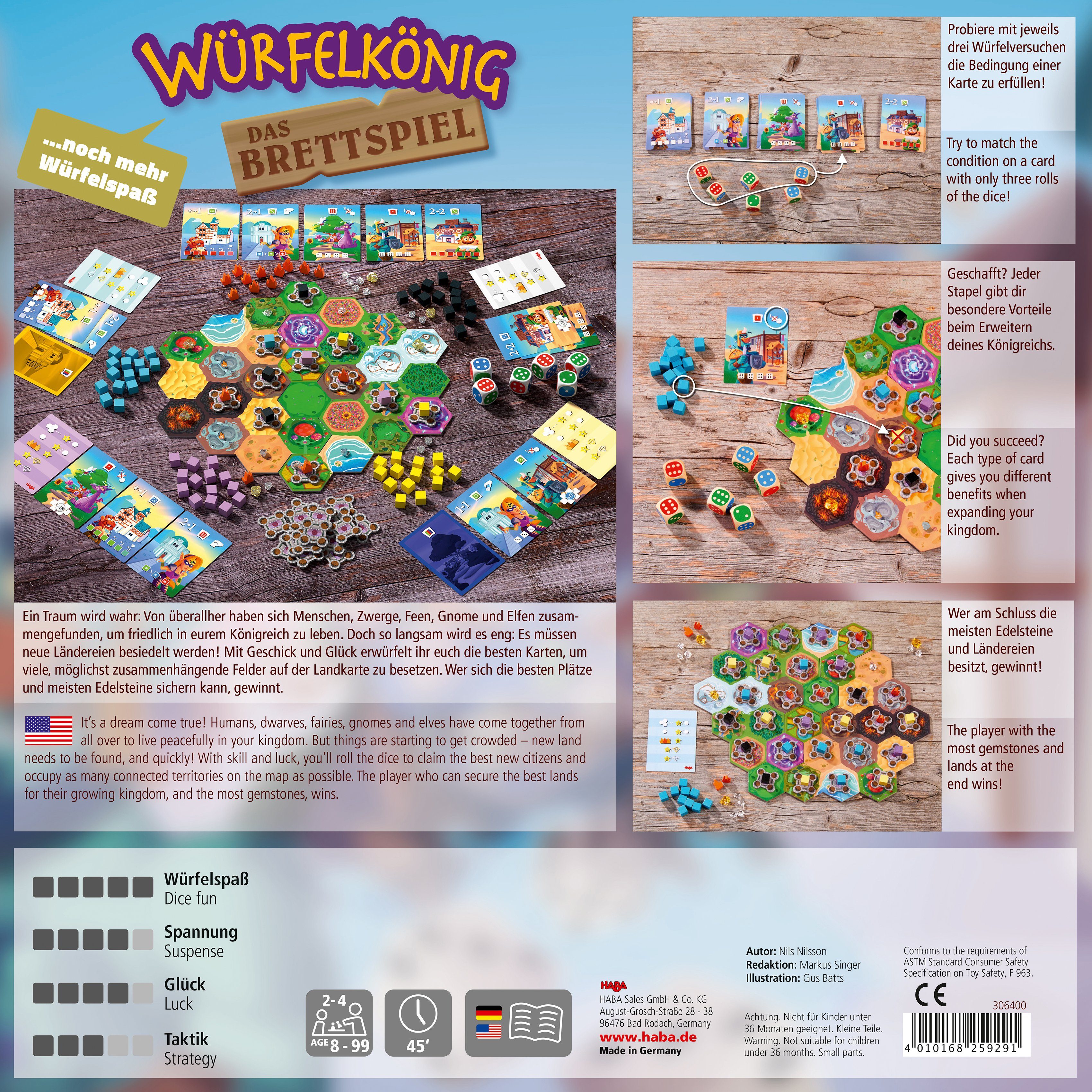 Haba Spel Dobbelkoning, het bordspel