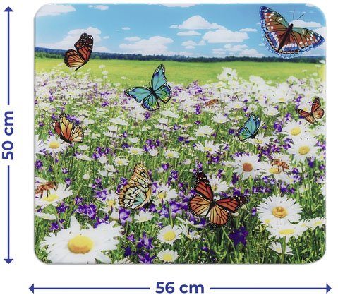 Maximex Snij- en afdekplank Model Zomerweide 56x50 cm, veelzijdig inzetbaar, mobiel, snijplank/wandspatbescherming