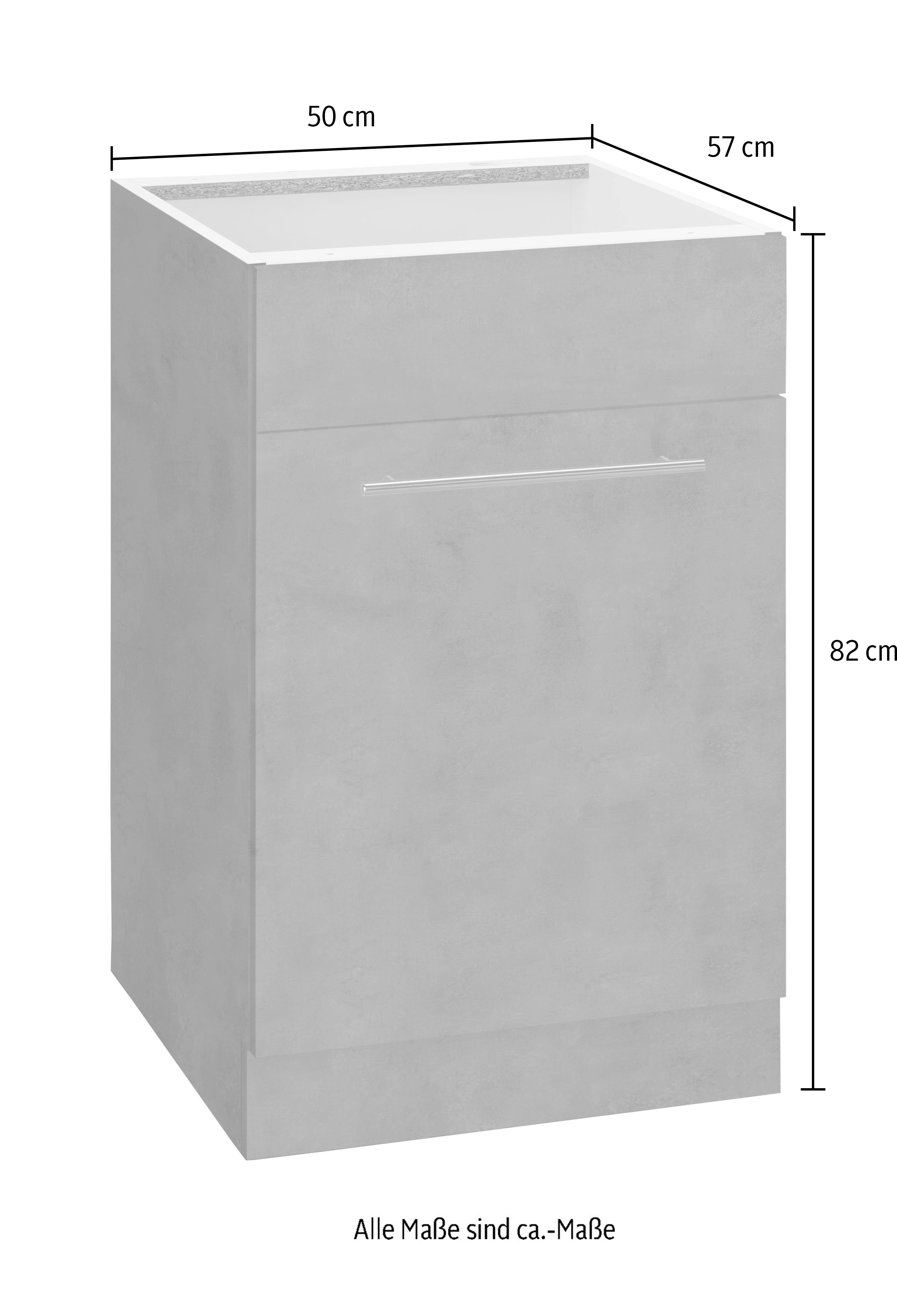 wiho Küchen Gootsteenkast Flexi2 Breedte 50 cm