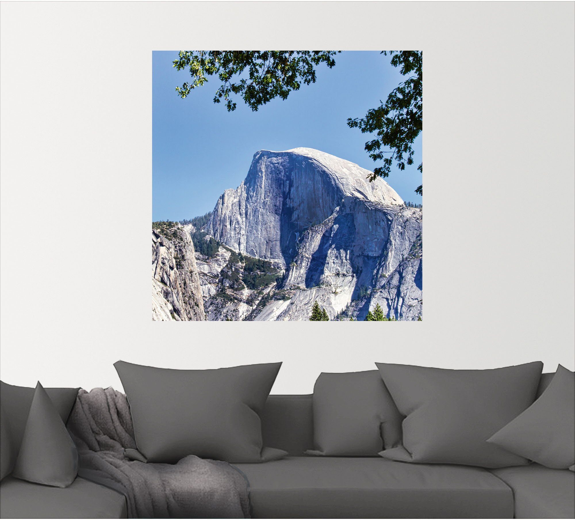 Artland Artprint YOSEMITE VALLEY Half Dome als artprint van aluminium, artprint op linnen, muursticker of poster in verschillende maten