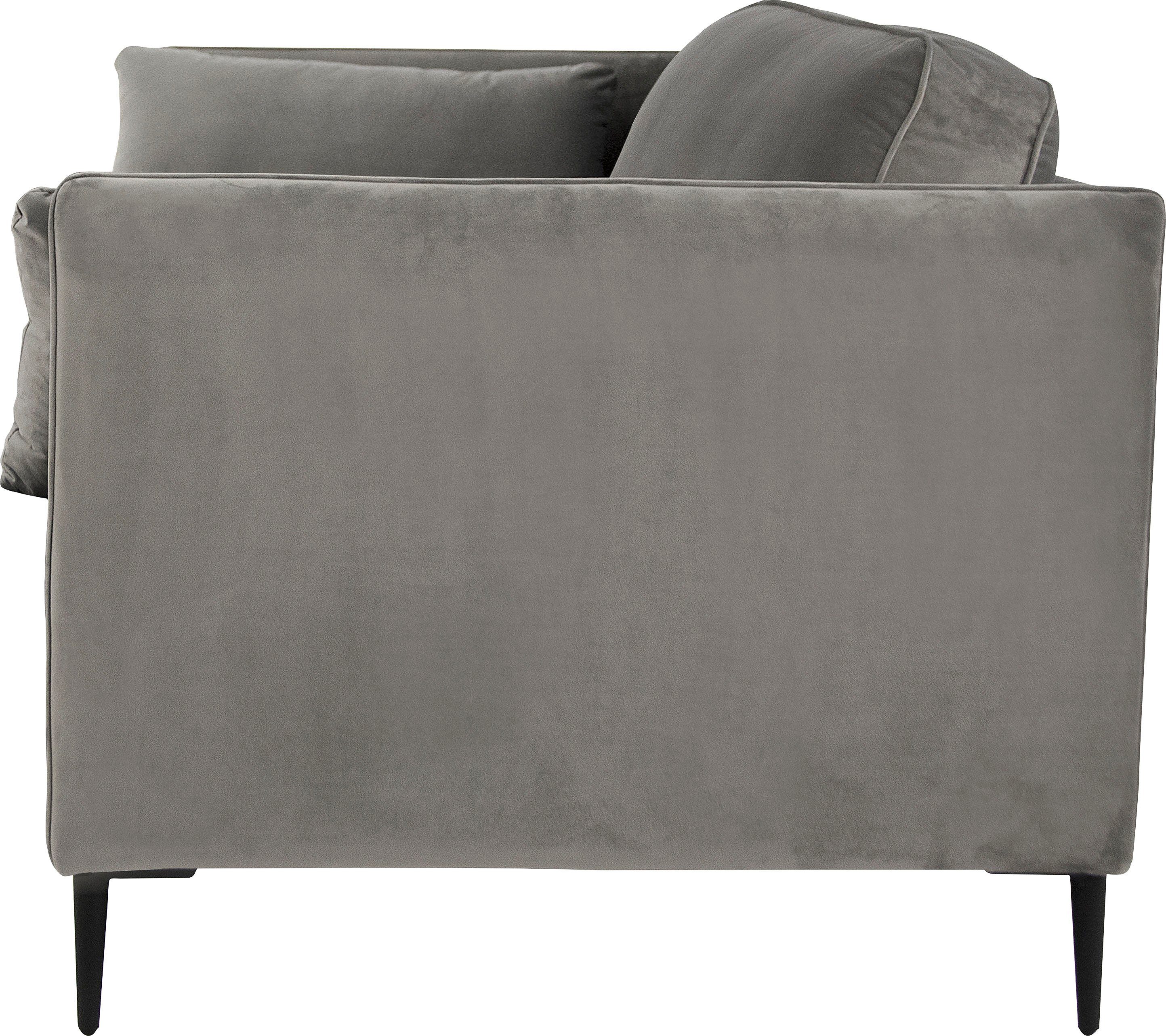 Leonique Fauteuil Light inclusief losse sierkussens, met smalle armleuningen en telescooppoten