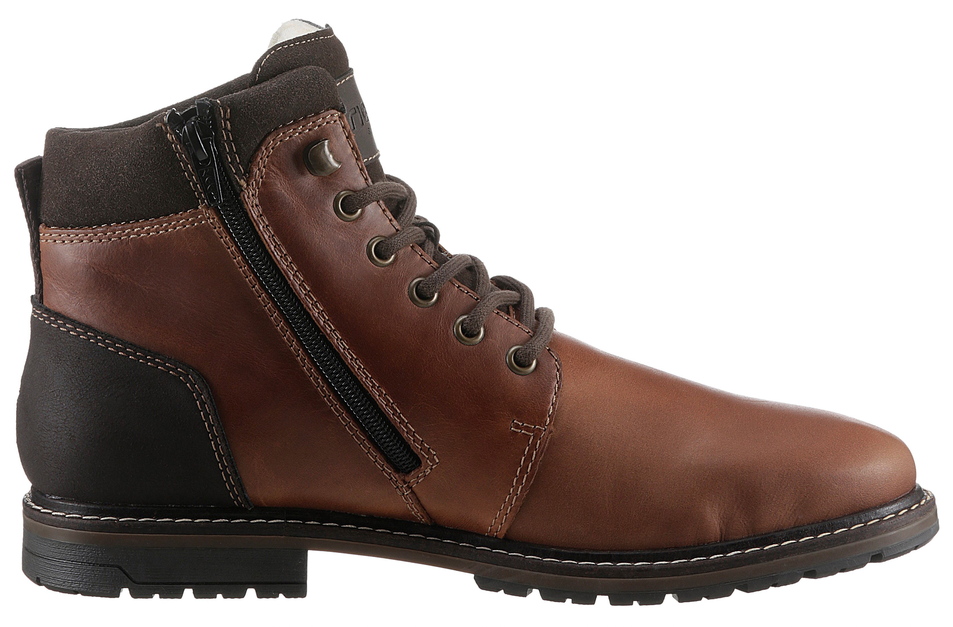 Rieker Winterlaarsjes veterschoenen, zakelijke schoen met waterafstotend tex-membraan