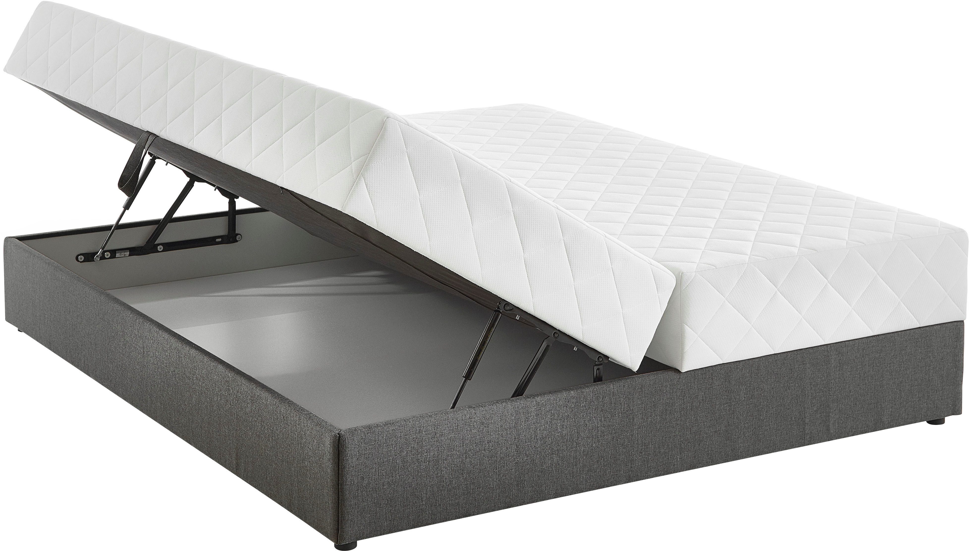 ATLANTIC home collection Boxspring BELINA met pocketveringmatras en ruime bedlade