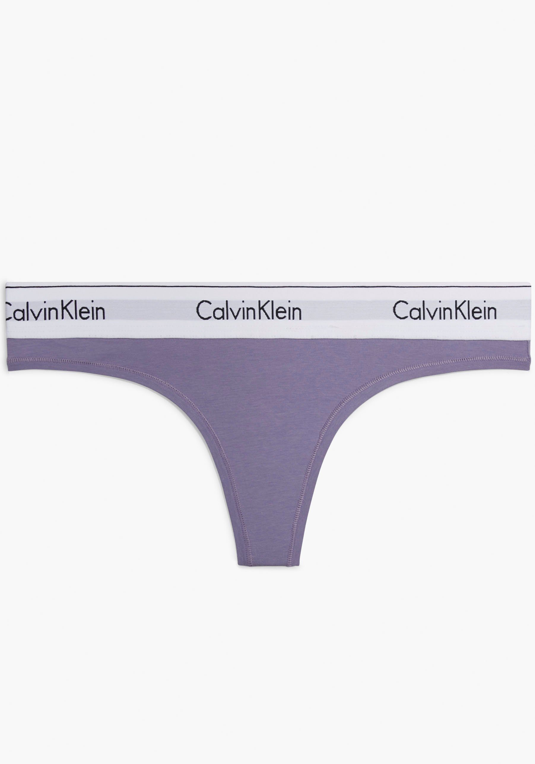 NU 20% KORTING: Calvin Klein T-string Modern Cotton met brede boord