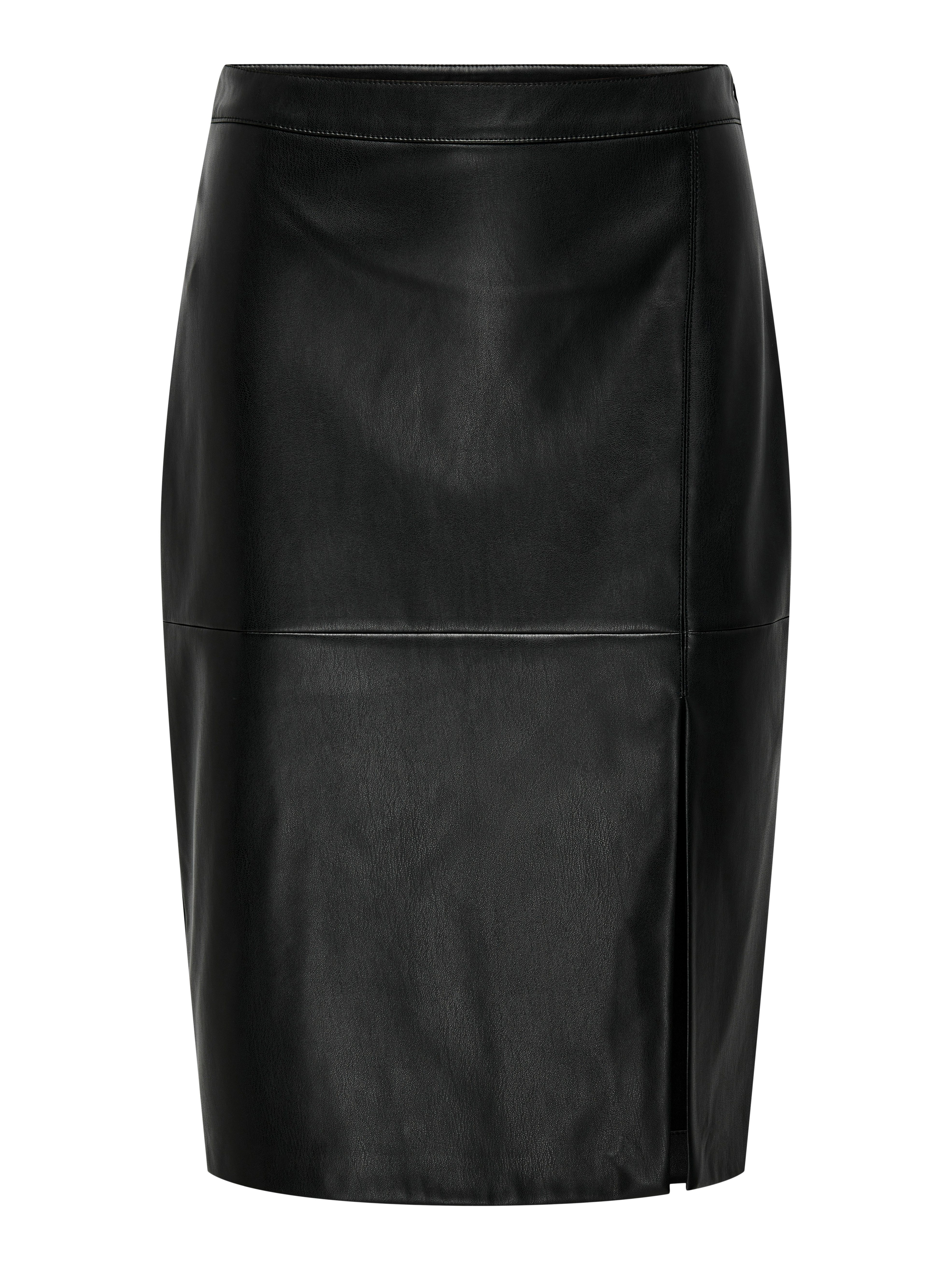 Only Imitatieleren rok ONLOLINE FAUX LEATHER SKIRT OTW NOOS