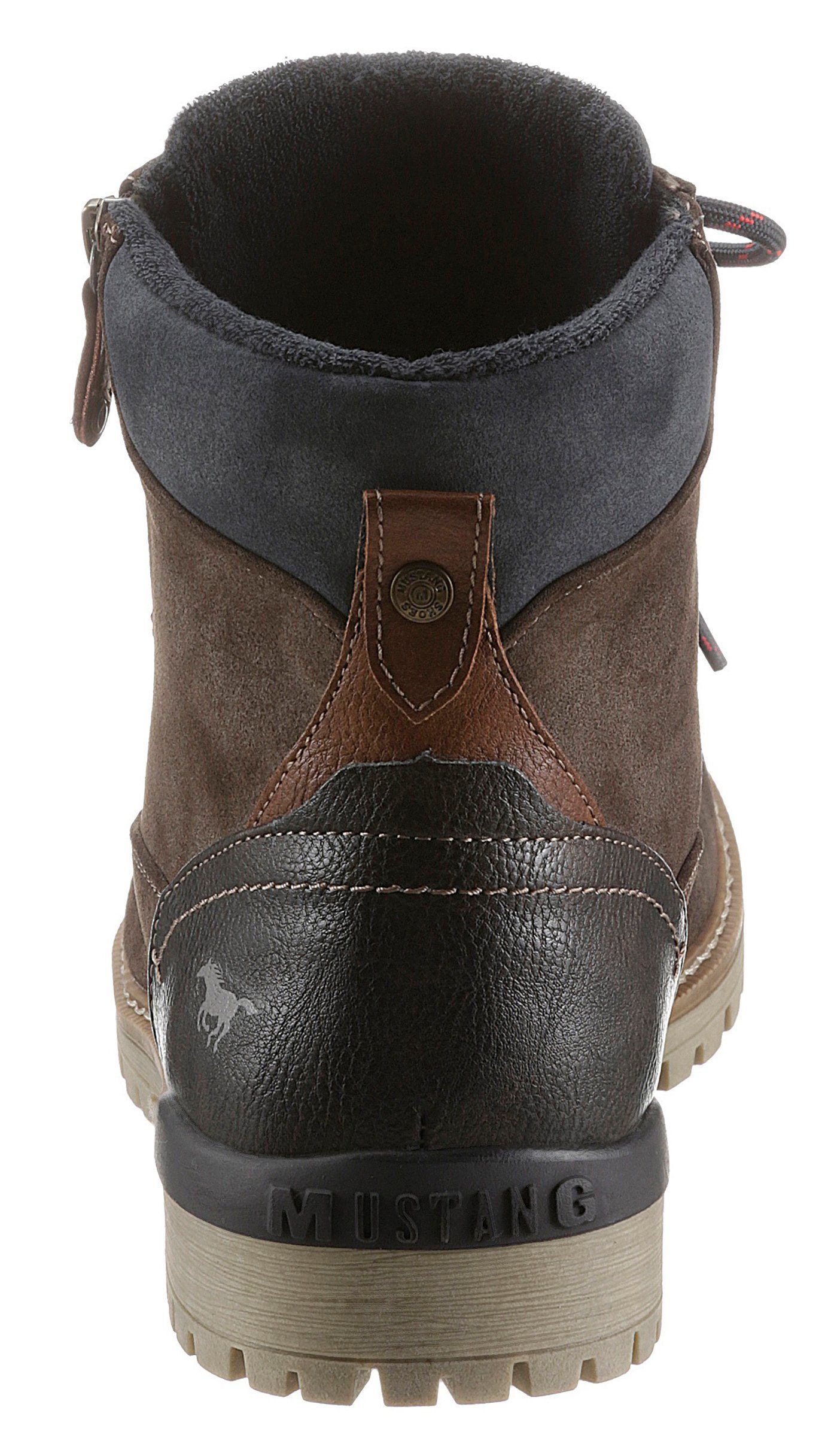 Mustang Shoes Hoge veterschoenen met contrasterende stiksels makkelijk  gekocht | OTTO