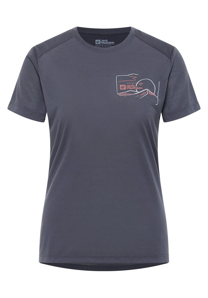 Jack Wolfskin T-shirt VONNAN GRAPHIC T W
