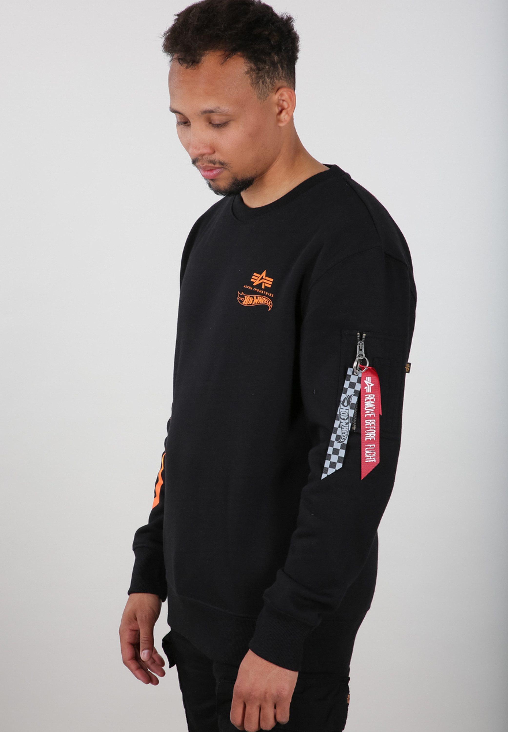 Alpha Industries Sweater Men Sweatshirts Flame Sweater