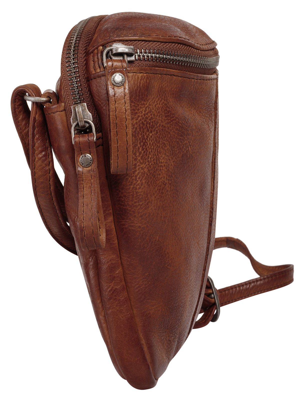 Spikes & Sparrow Schoudertas echt leder
