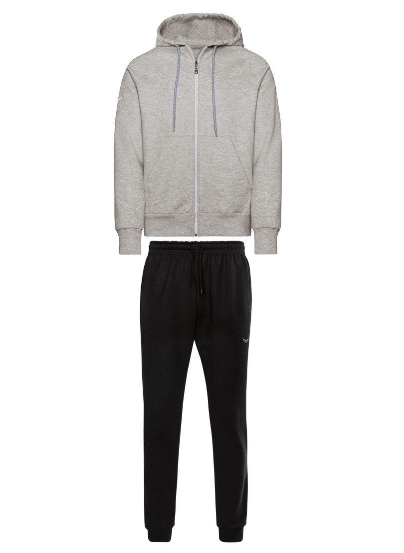 Trigema Vrijetijdscombinatie TRIGEMA joggingpak met capuchon en rits (1-delig)