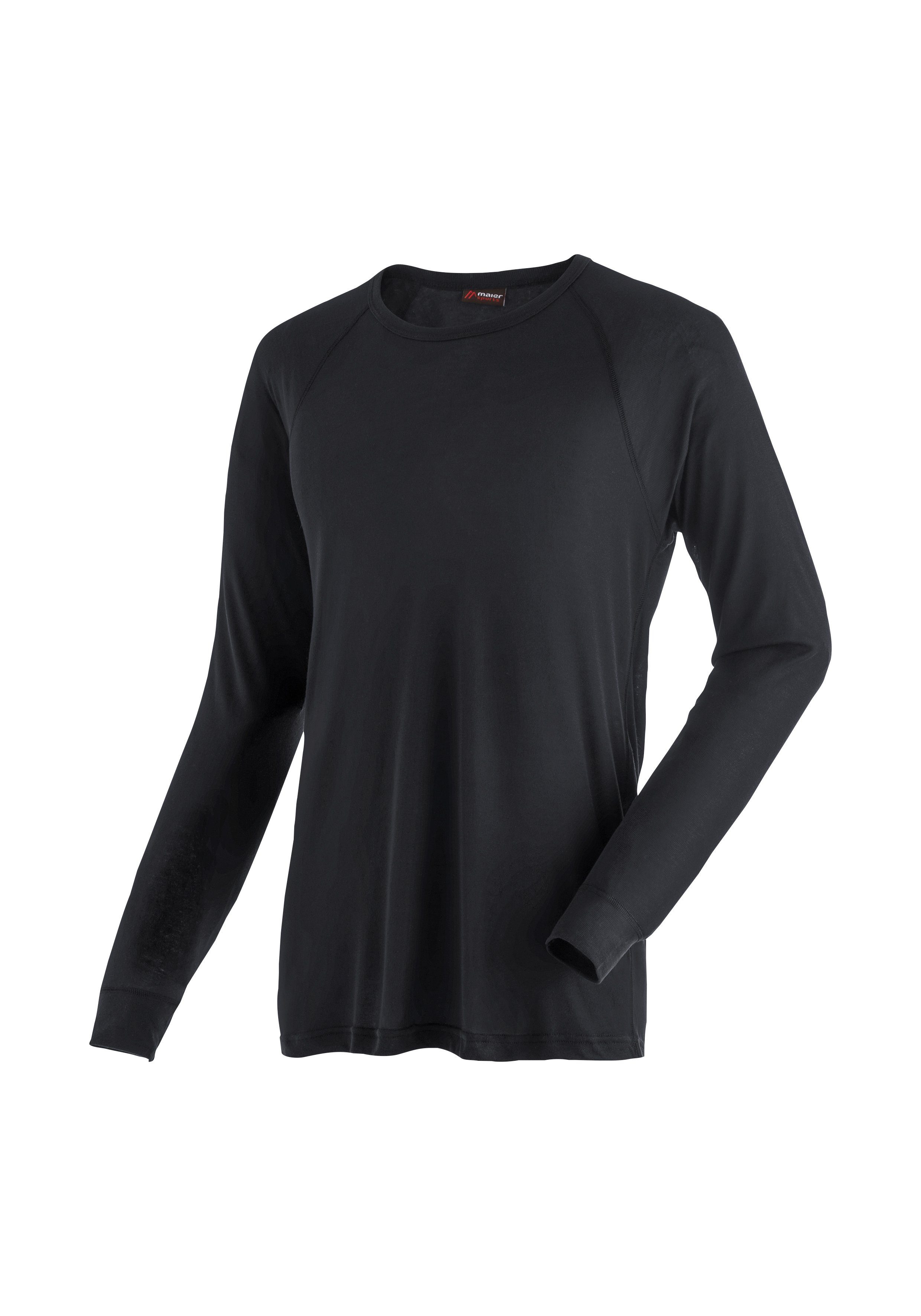 Maier Sports Shirt & broek Adrian Heren ski-ondergoedset, functionele onderkleding, lange onderbroek + onderhemd thermokleding maat M zwart