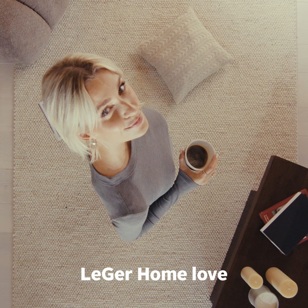 LeGer Home by Lena Gercke Wollen kleed Ainhoa, handgeweven, wol uni, wol, handgeweven vloerkleed, woonkamer, slaapkamer, eetkamer